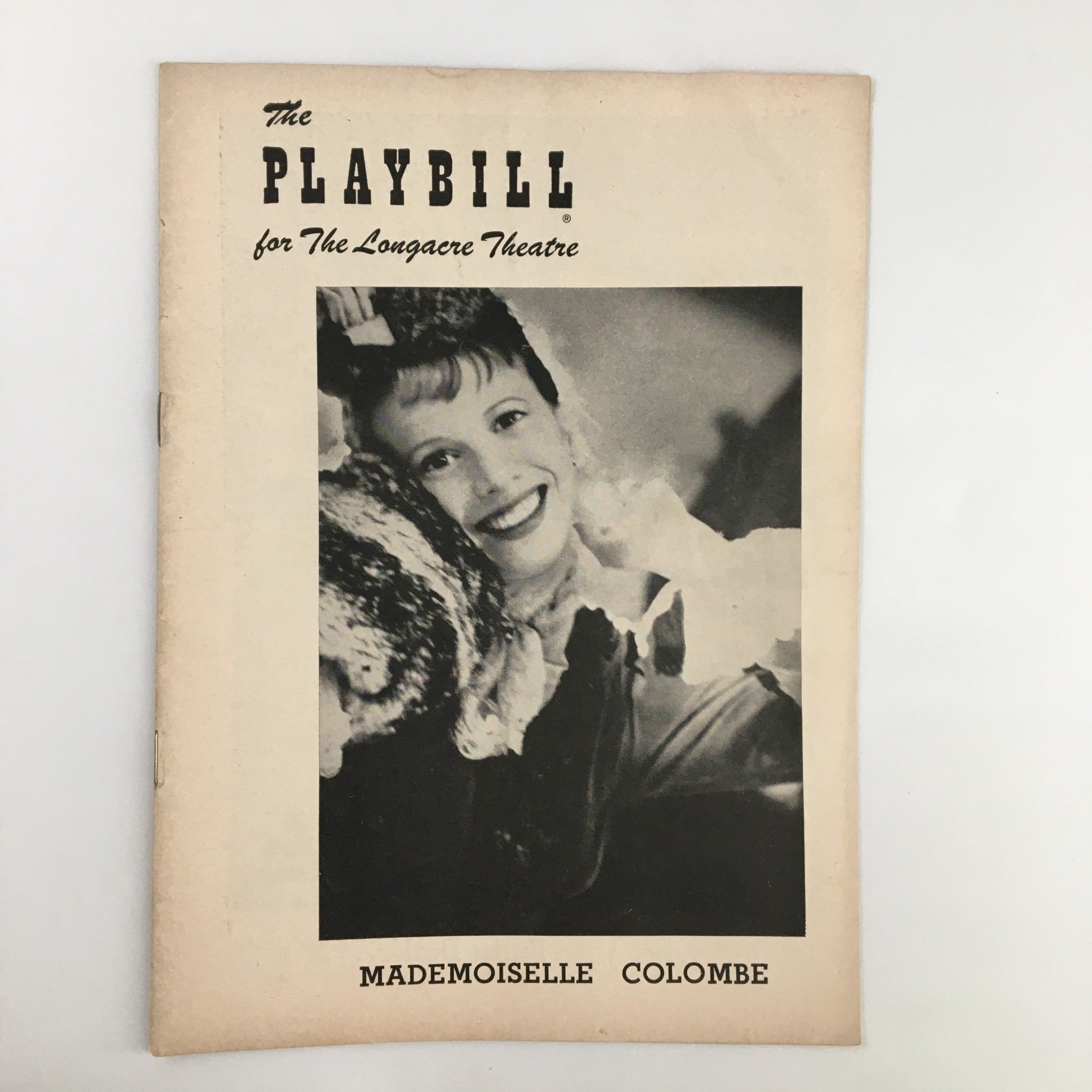 1954 Playbill Longacre Theatre Julie Harris, Edna Best in Mademoisele Colombe