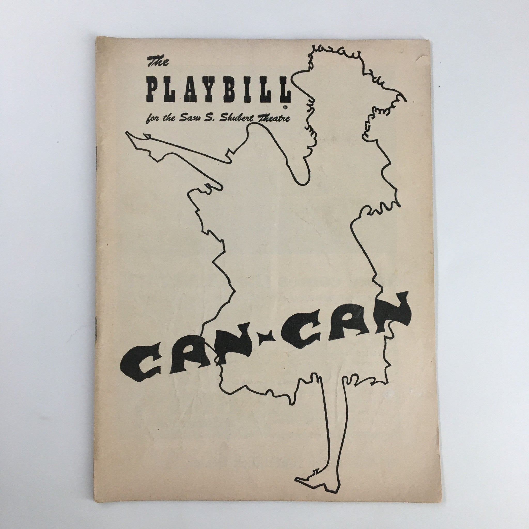 1954 Playbill Sam S. Shubert Theatre Cole Porter's Can-Can by Abe Burrows