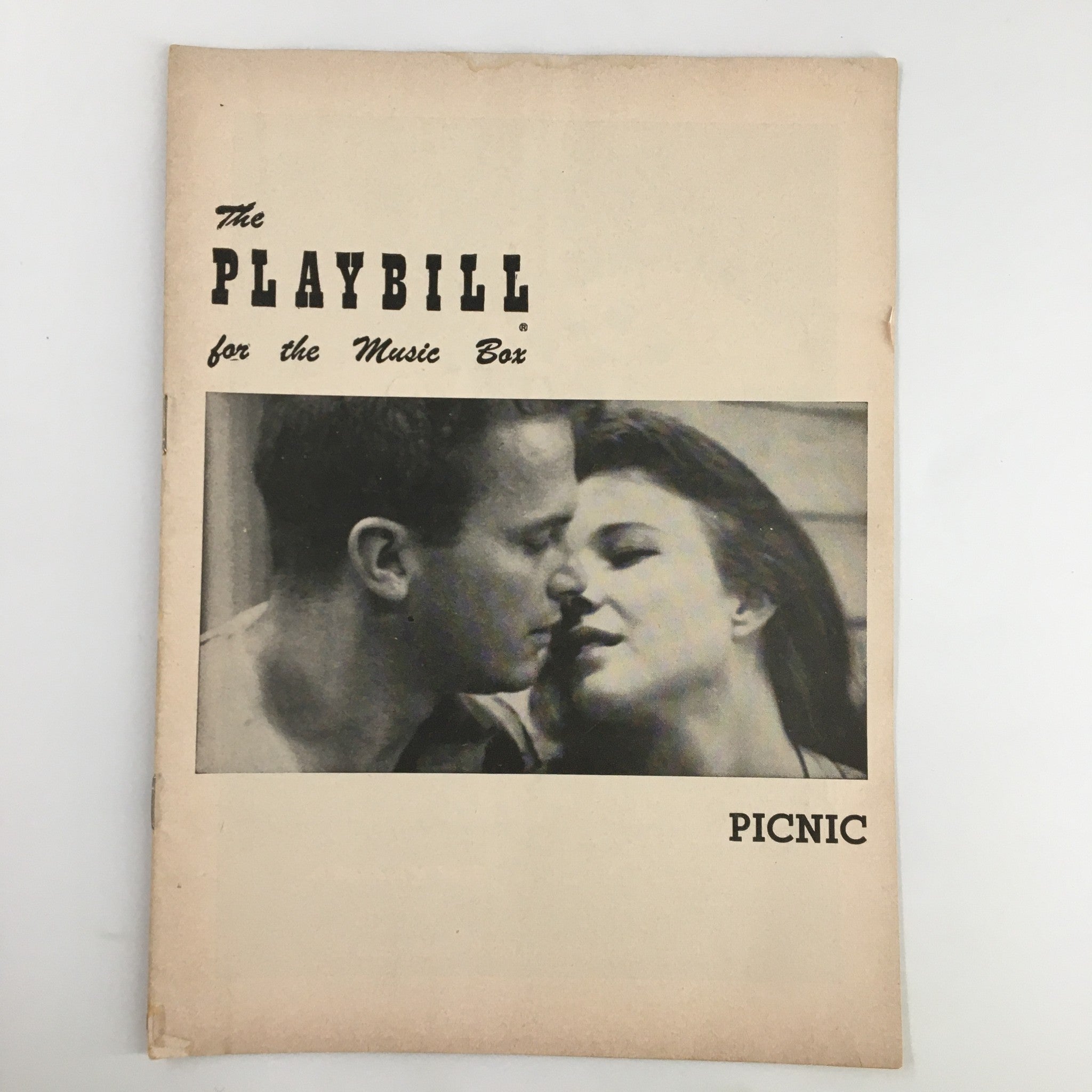 1954 Playbill The Music Box Ralph Meeker, Janice Rule in Picnic by William Inge