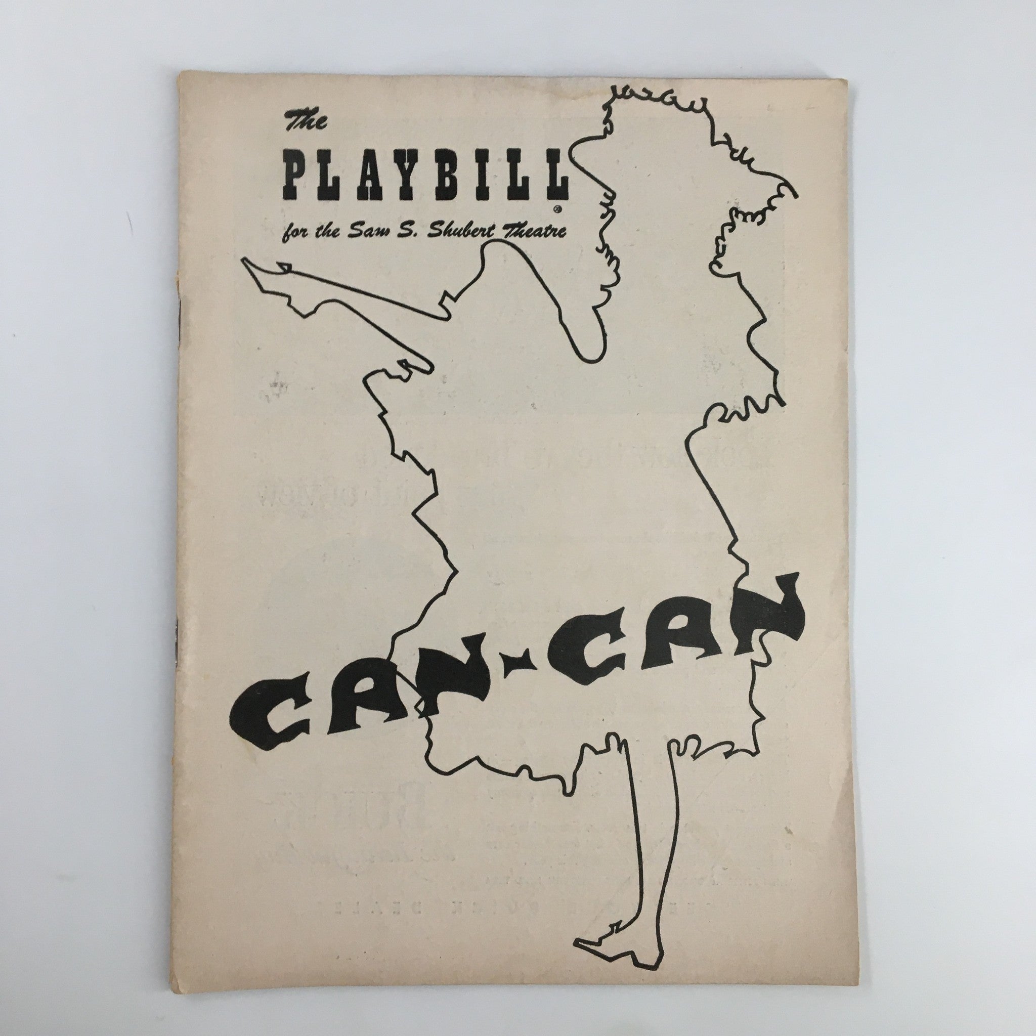 1954 Playbill Sam S. Shubert Theatre Lilo, Peter Cookson Can-Can by Abe Burrows