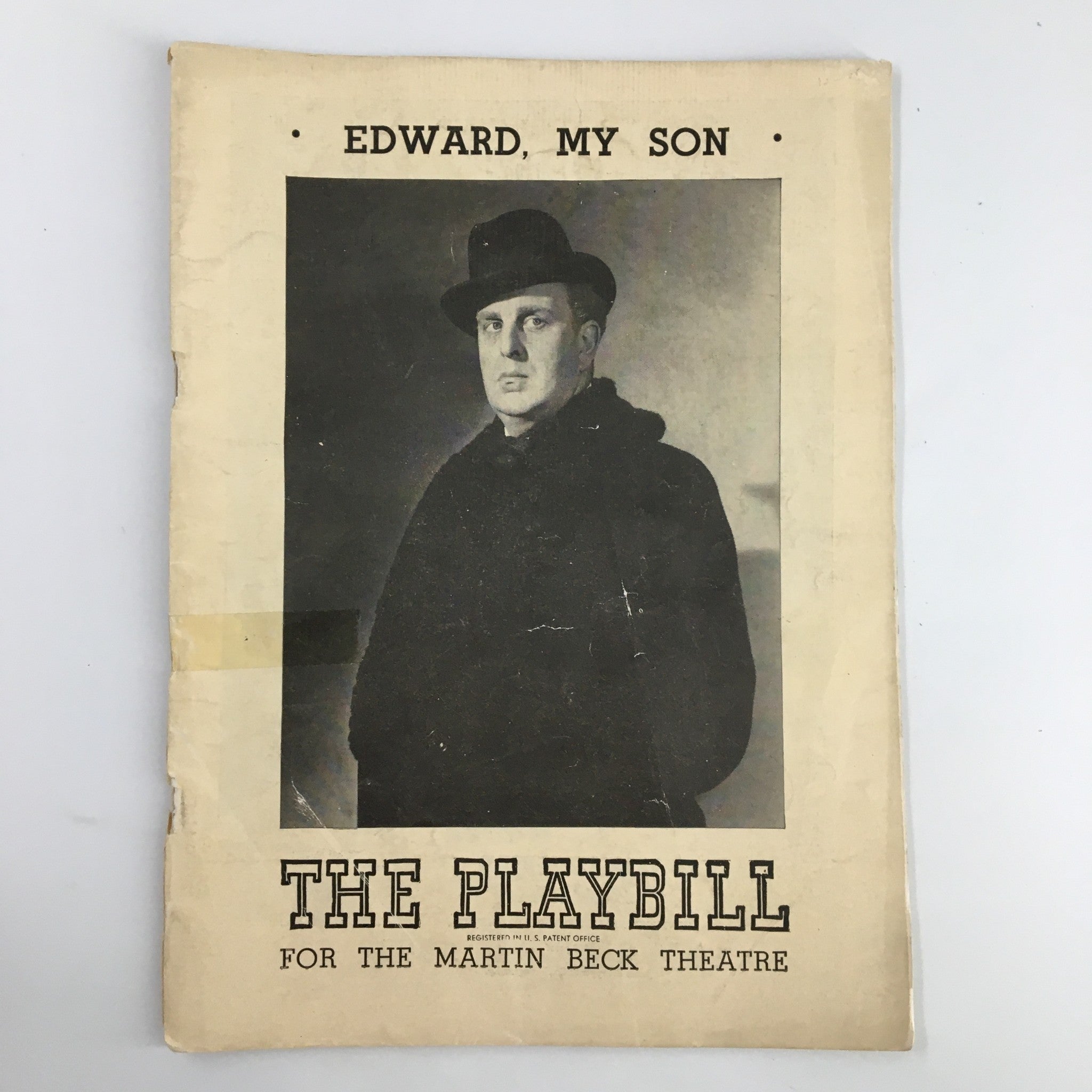 1948 Playbill Martin Beck Theatre Robert Morley in Edward, My Son by N. Langley