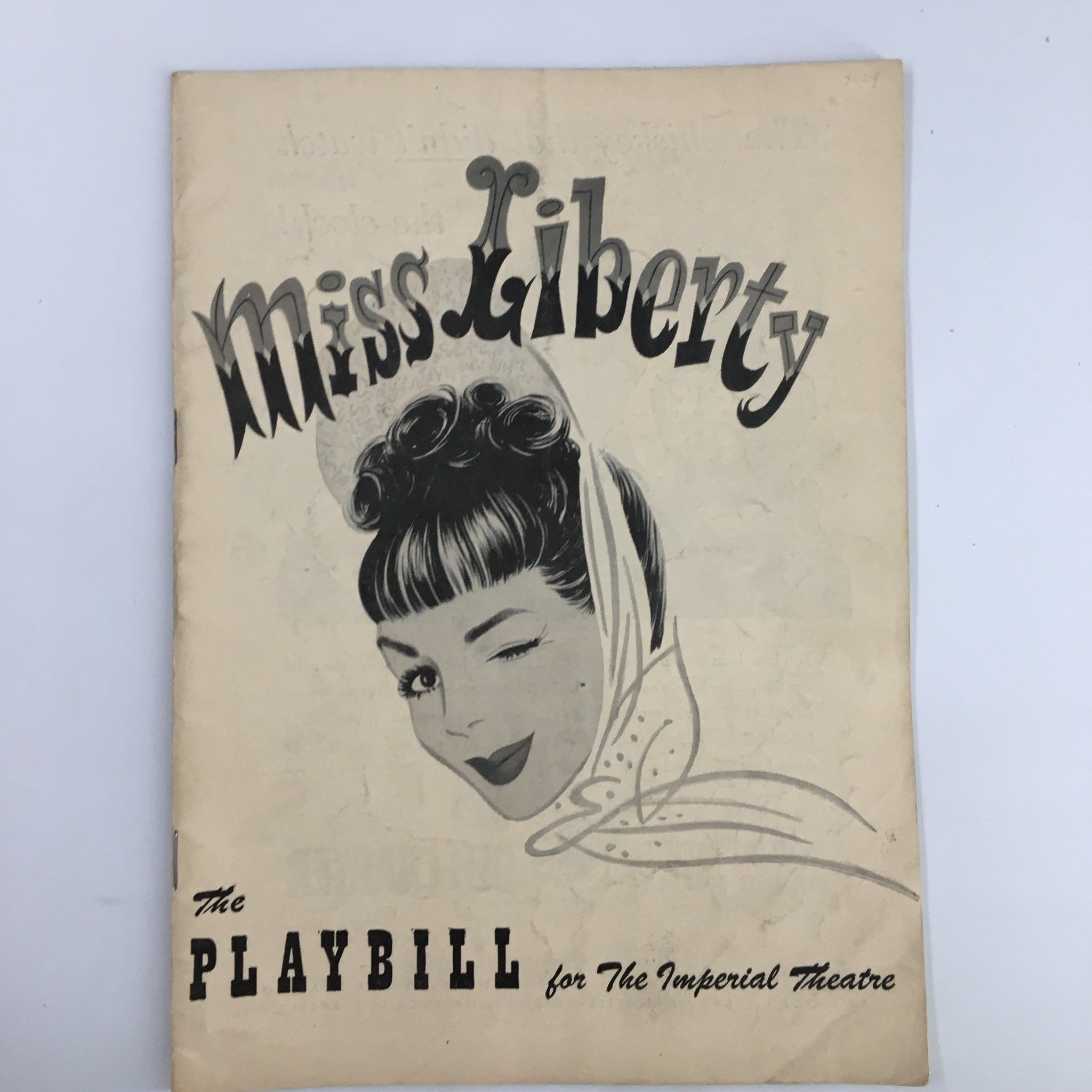 1949 Playbill The Imperial Theatre Eddie Albert in Miss Liberty by Moss Hart