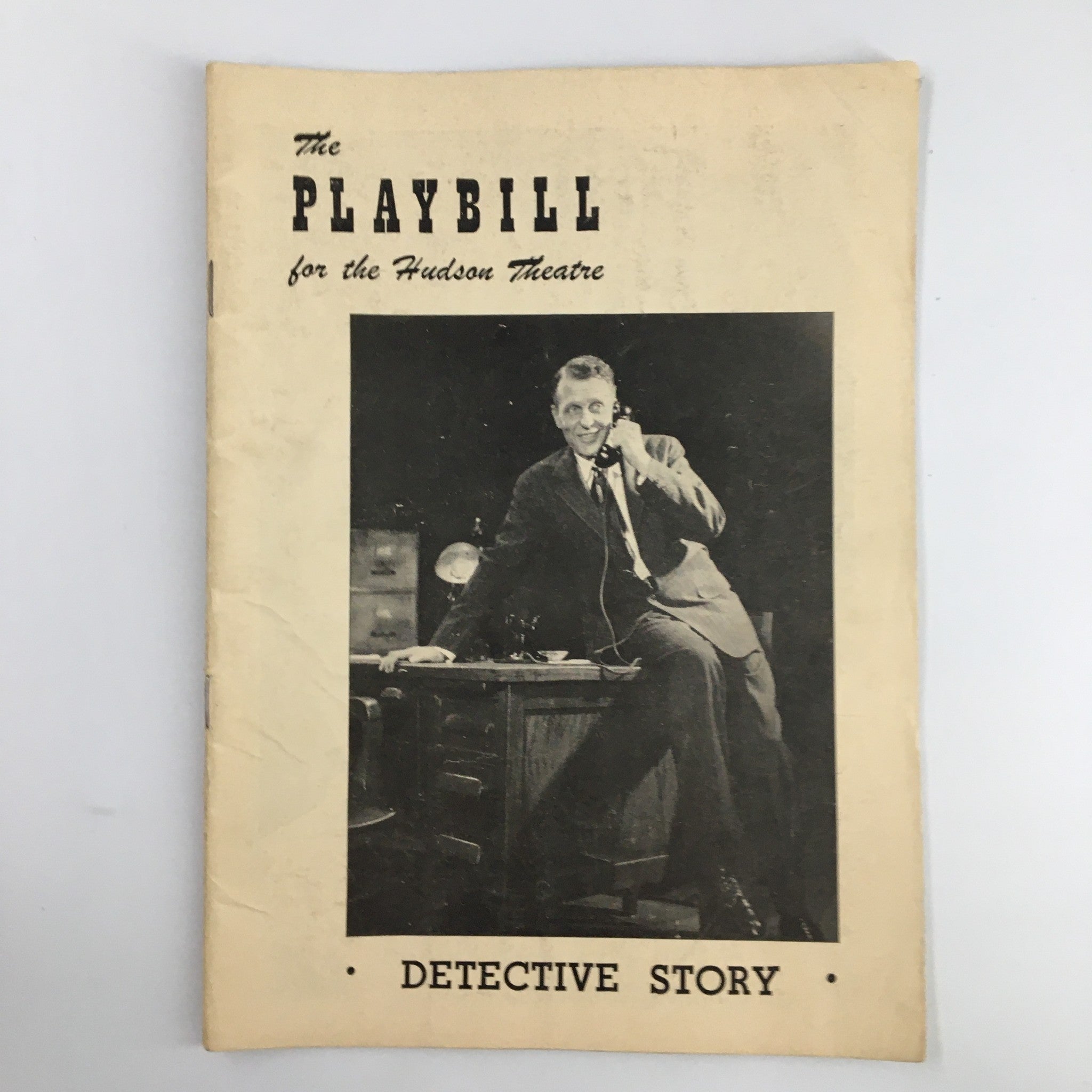 1949 Playbill Hudson Theatre Ralph Bellamy in Detective Story by Sidney Kingsley