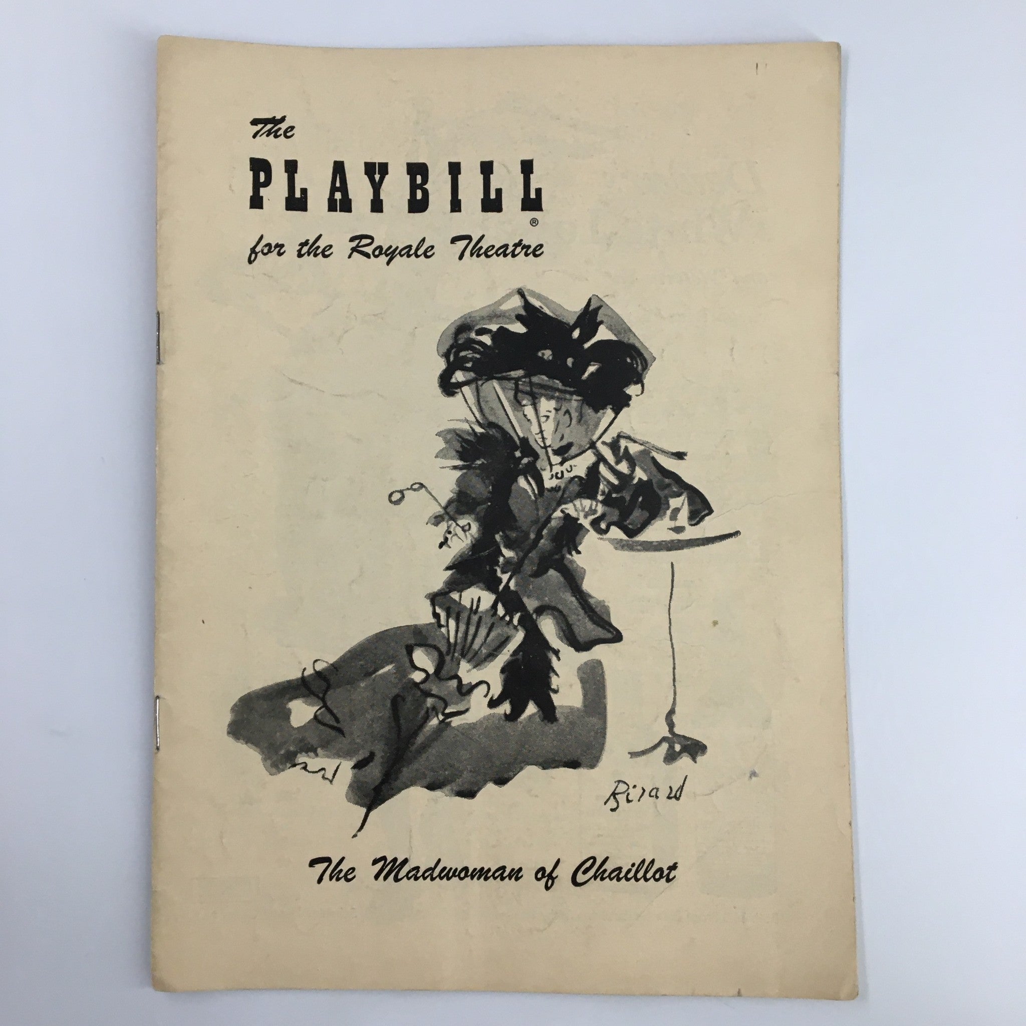 1949 Playbill Royale Theatre Martha Hunt in The Madwoman of Chaillot