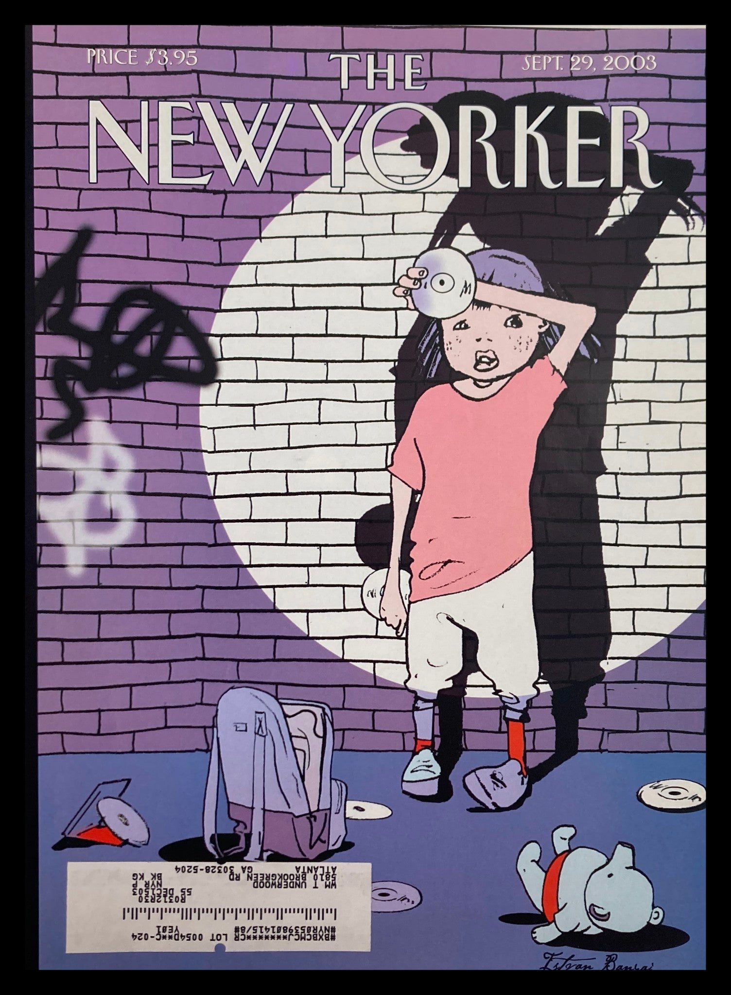 COVER ONLY The New Yorker September 29 2003 I Got Nabbed by Istvan Banyai