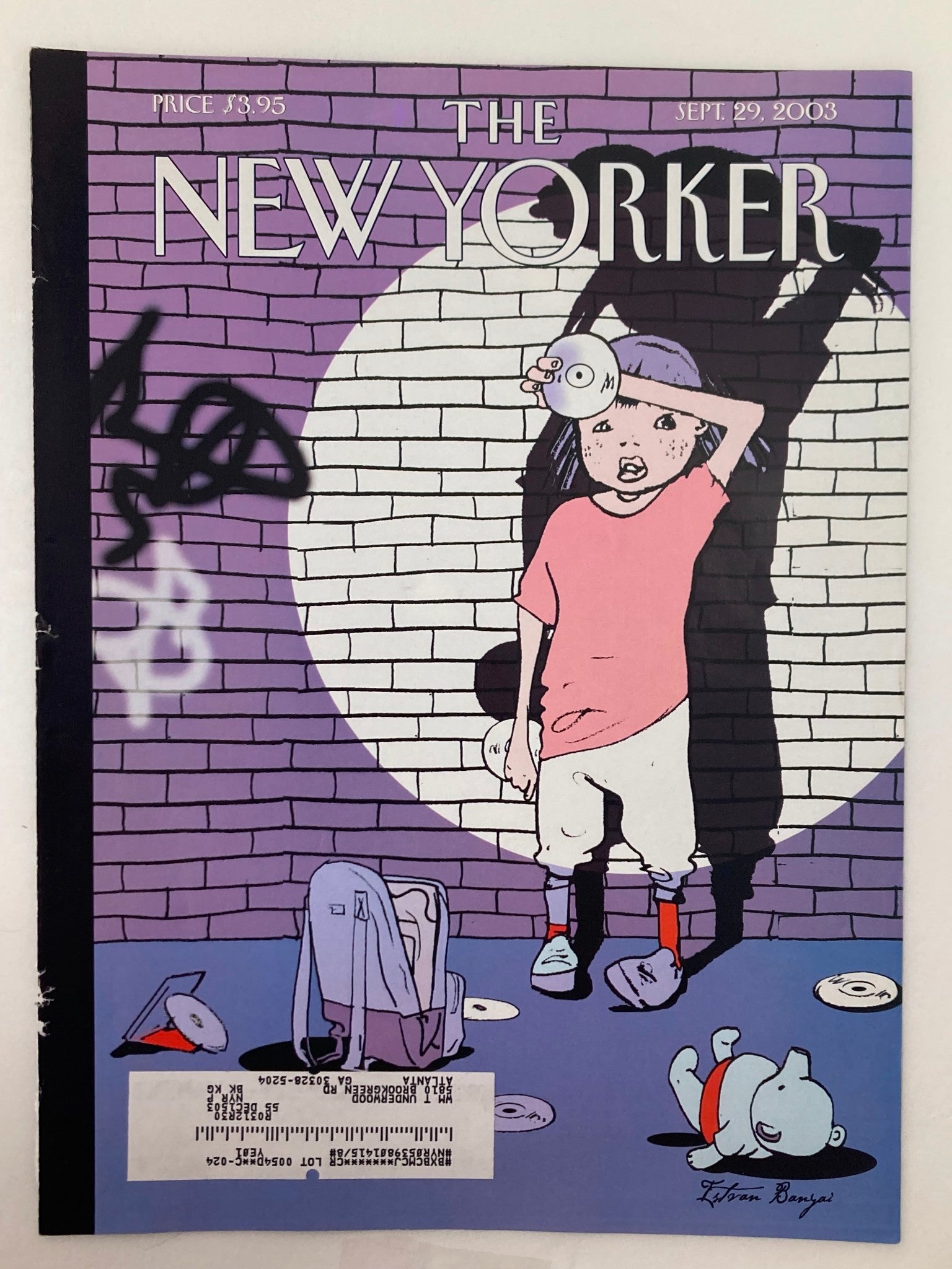 COVER ONLY The New Yorker September 29 2003 I Got Nabbed by Istvan Banyai