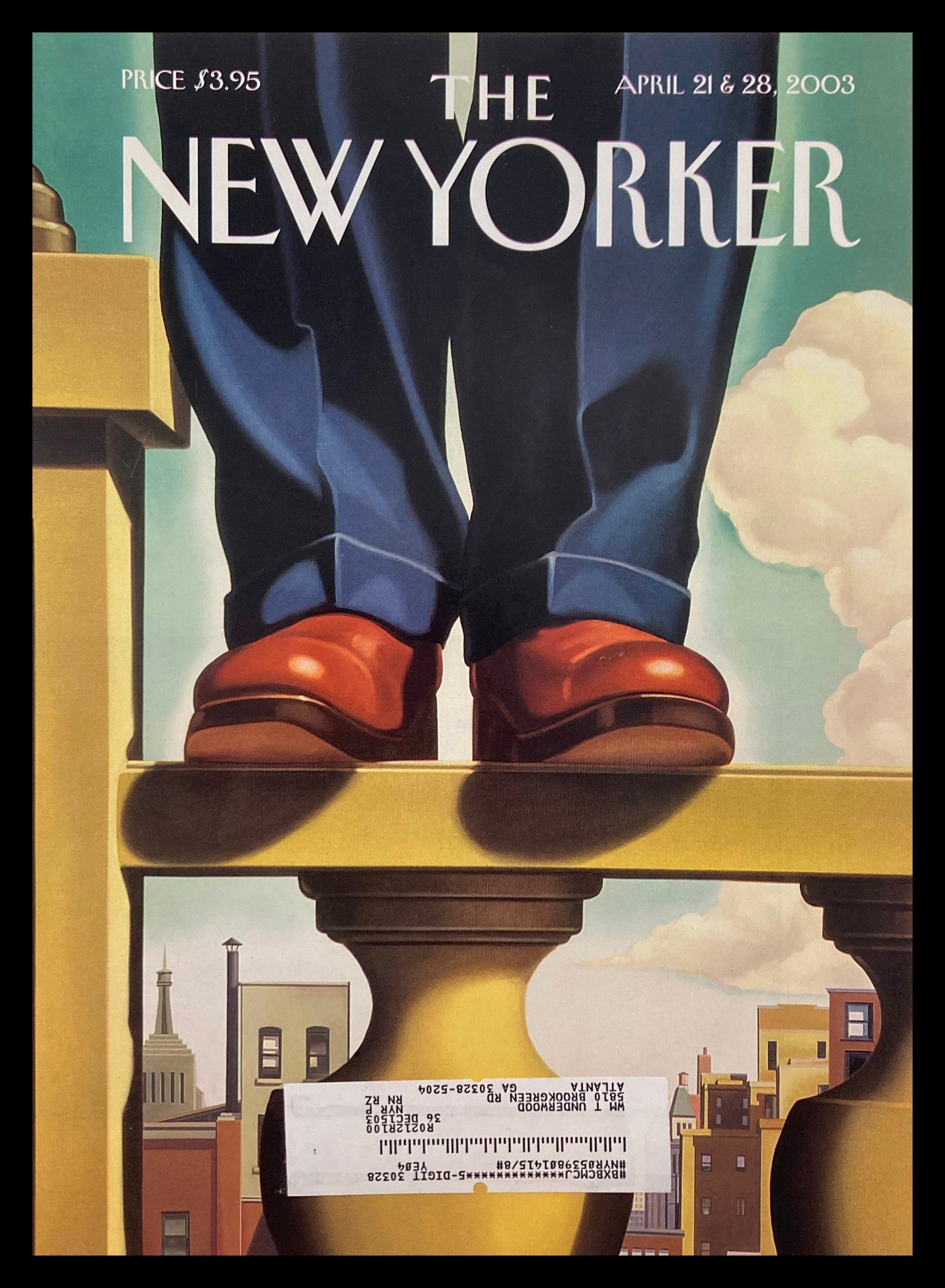 COVER ONLY The New Yorker April 21 2003 War Without End by Kenton Nelson