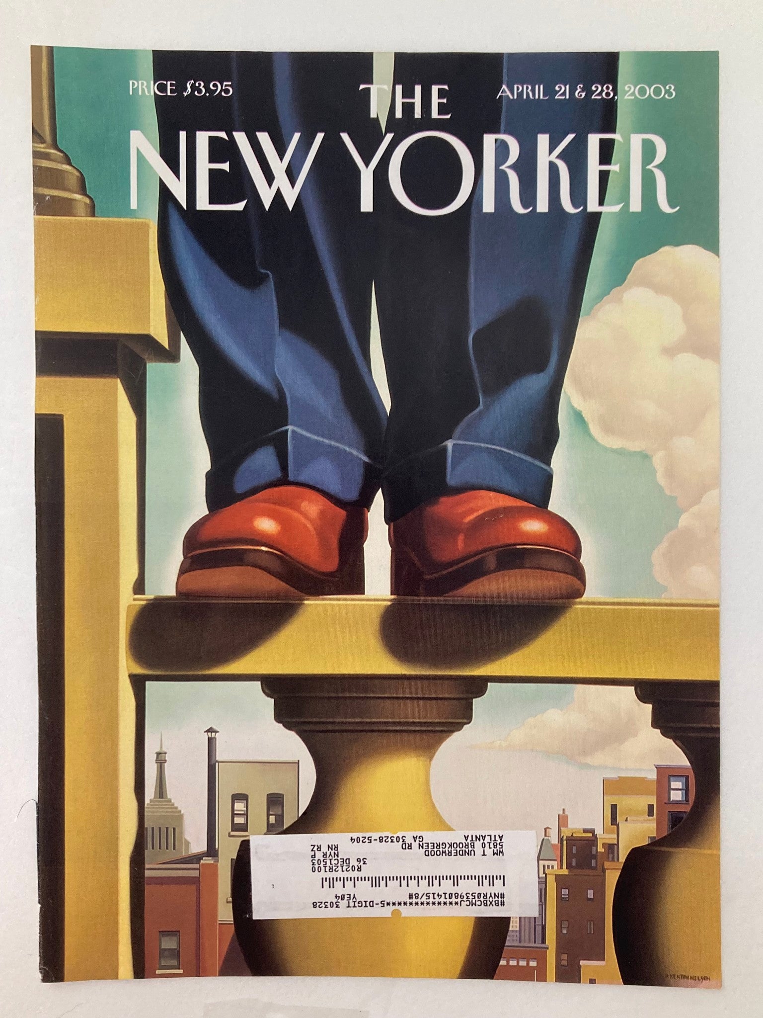 COVER ONLY The New Yorker April 21 2003 War Without End by Kenton Nelson