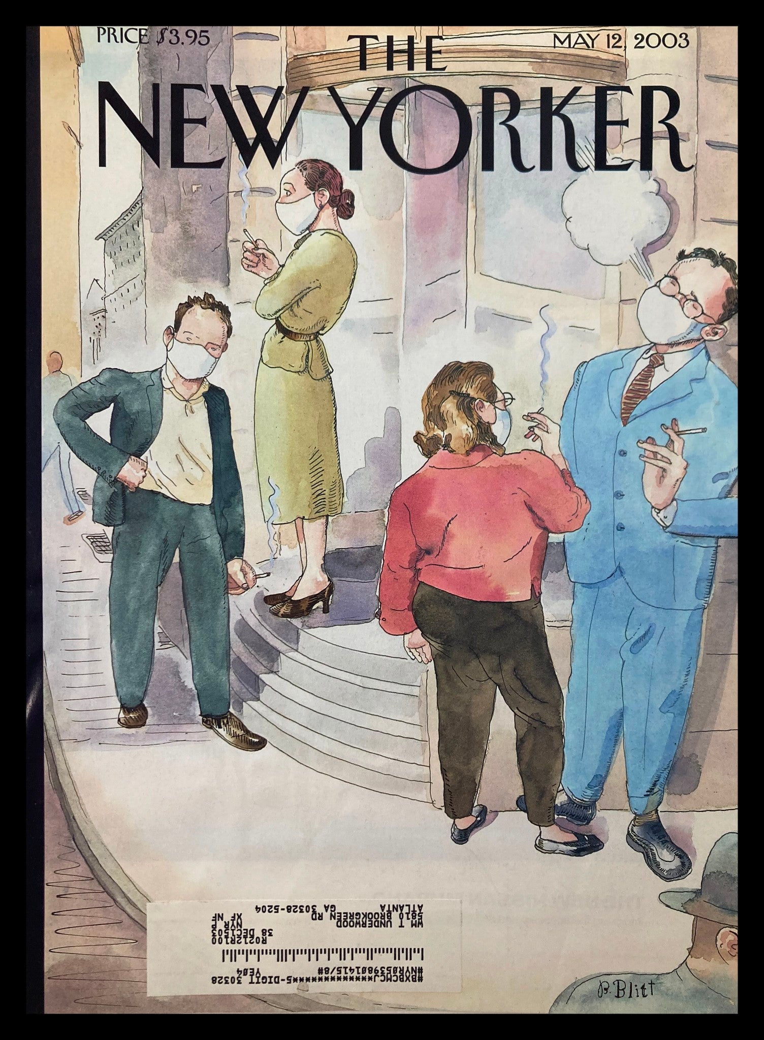 COVER ONLY The New Yorker May 12 2003 Health Conscious by Barry Blitt