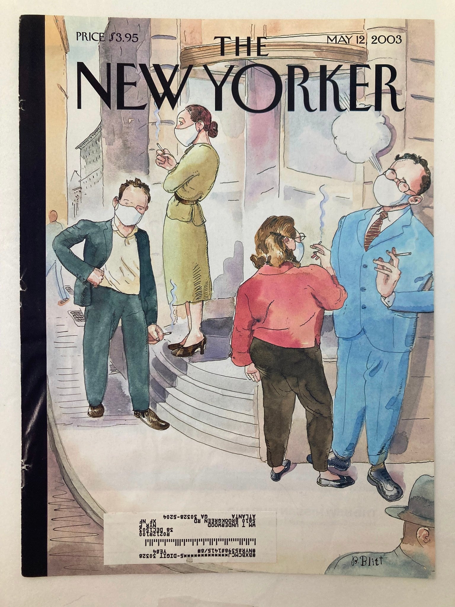 COVER ONLY The New Yorker May 12 2003 Health Conscious by Barry Blitt