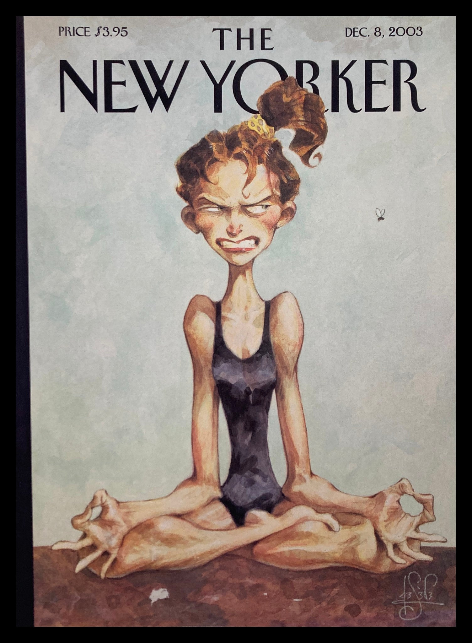 COVER ONLY The New Yorker December 8 2003 Ohmmm! by Peter de Seve