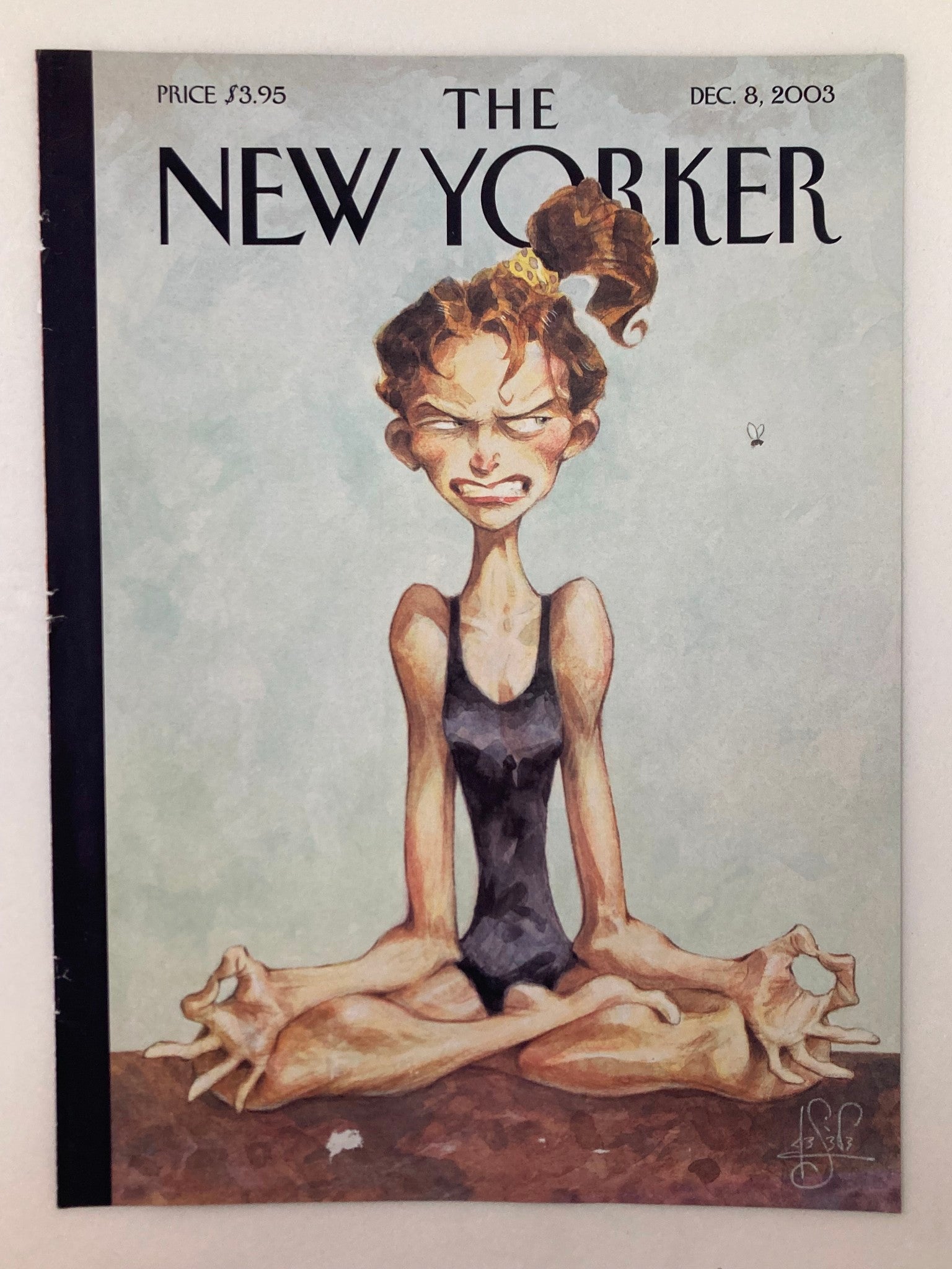 COVER ONLY The New Yorker December 8 2003 Ohmmm! by Peter de Seve