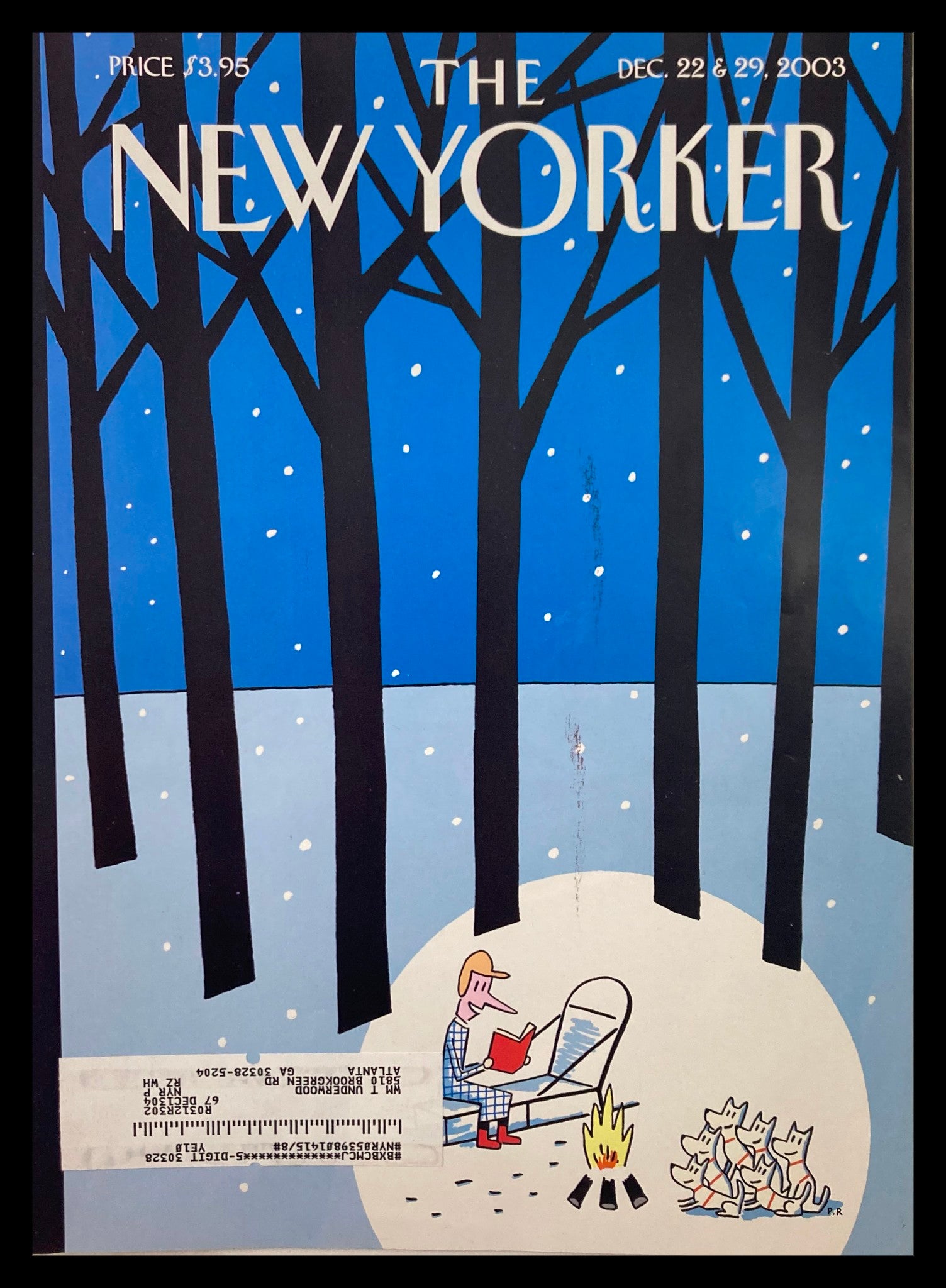 COVER ONLY The New Yorker December 22 2003 Trails by Philippe Petit-Roul