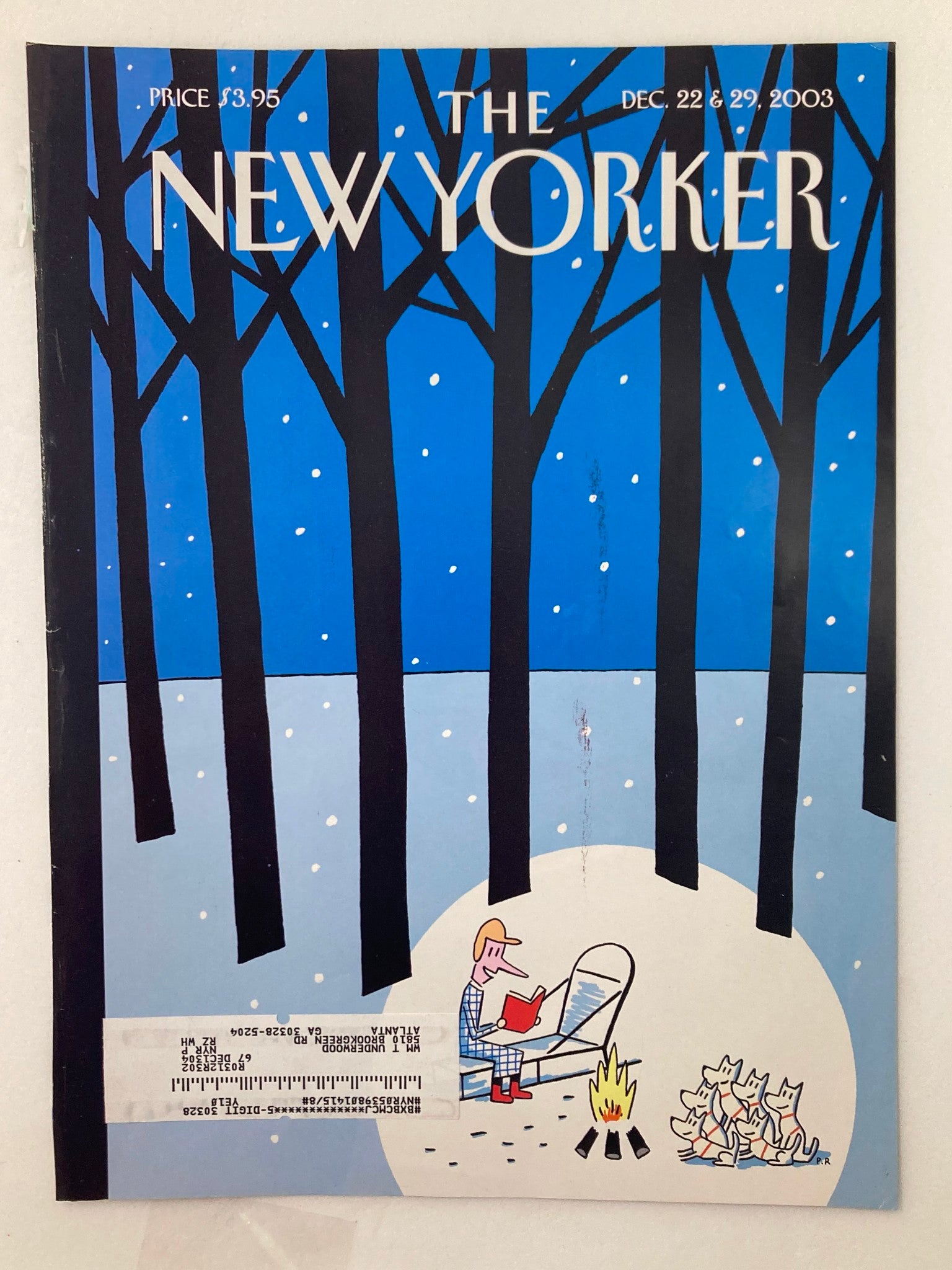 COVER ONLY The New Yorker December 22 2003 Trails by Philippe Petit-Roul