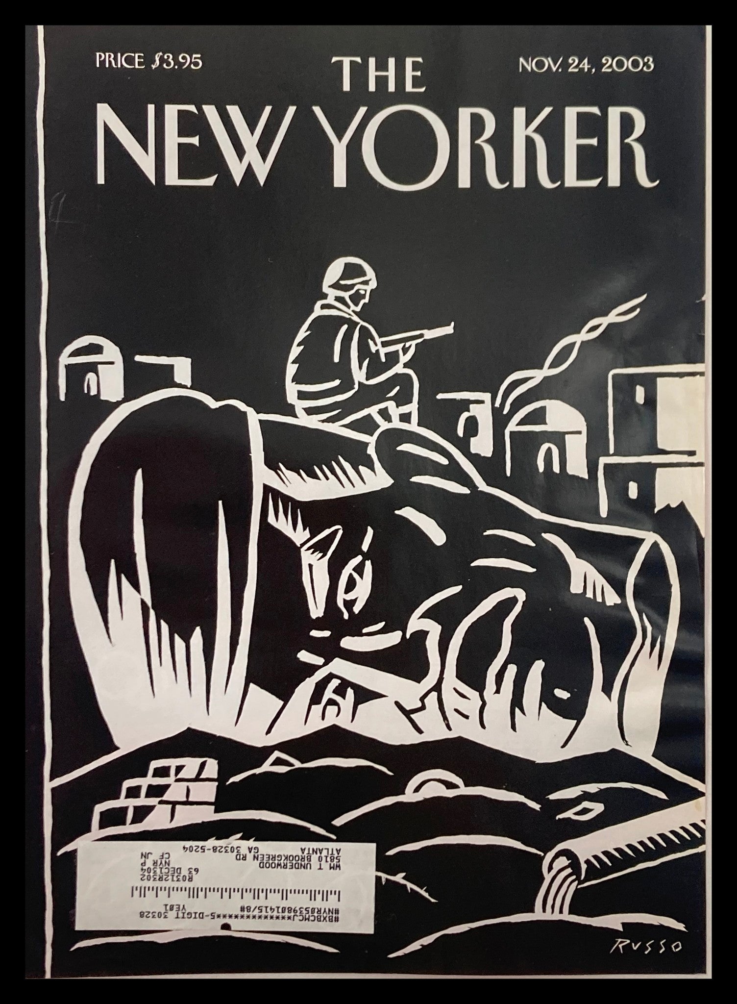 COVER ONLY The New Yorker November 24 2003 The Occupation by Anthony Russo