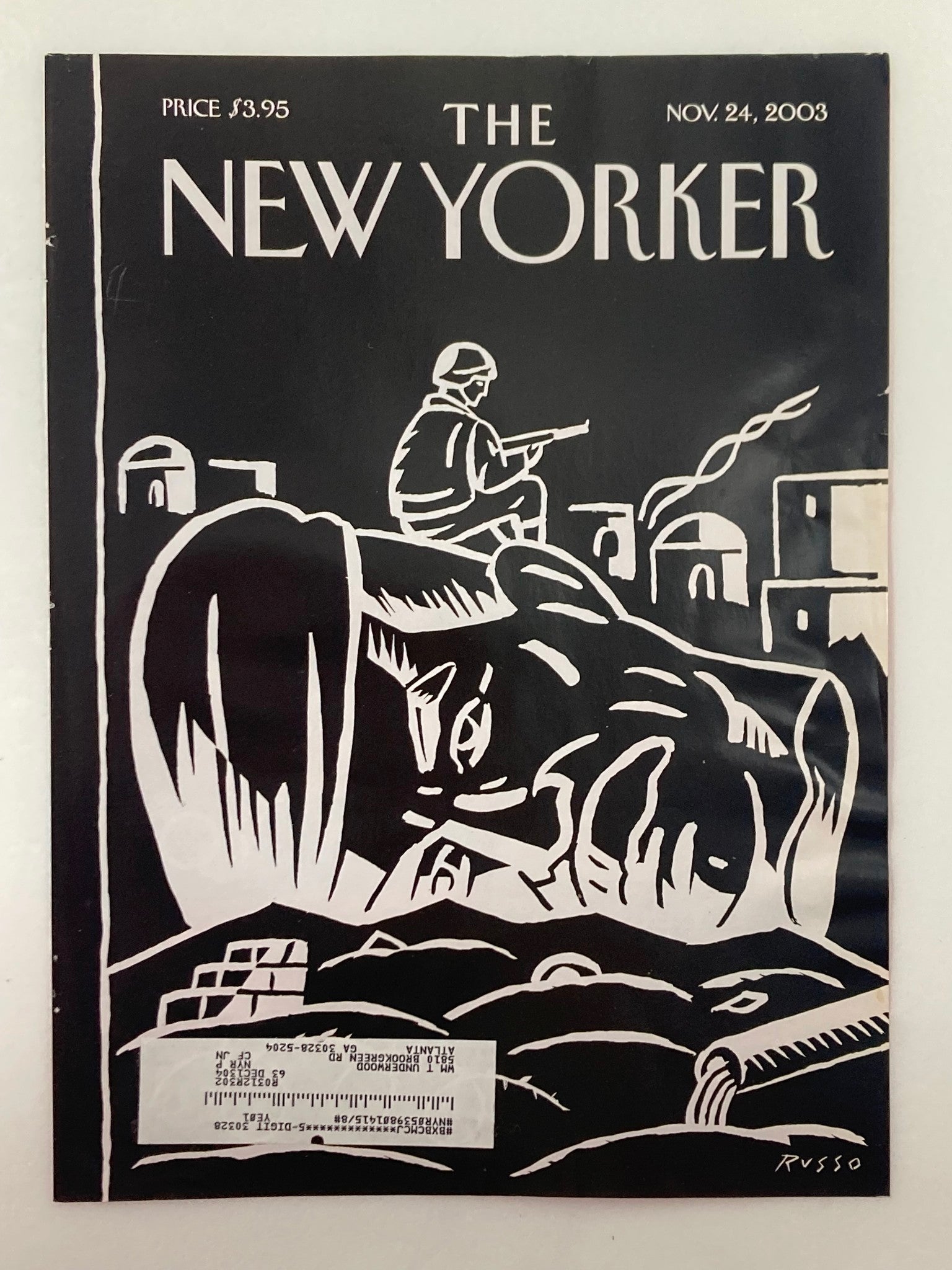 COVER ONLY The New Yorker November 24 2003 The Occupation by Anthony Russo