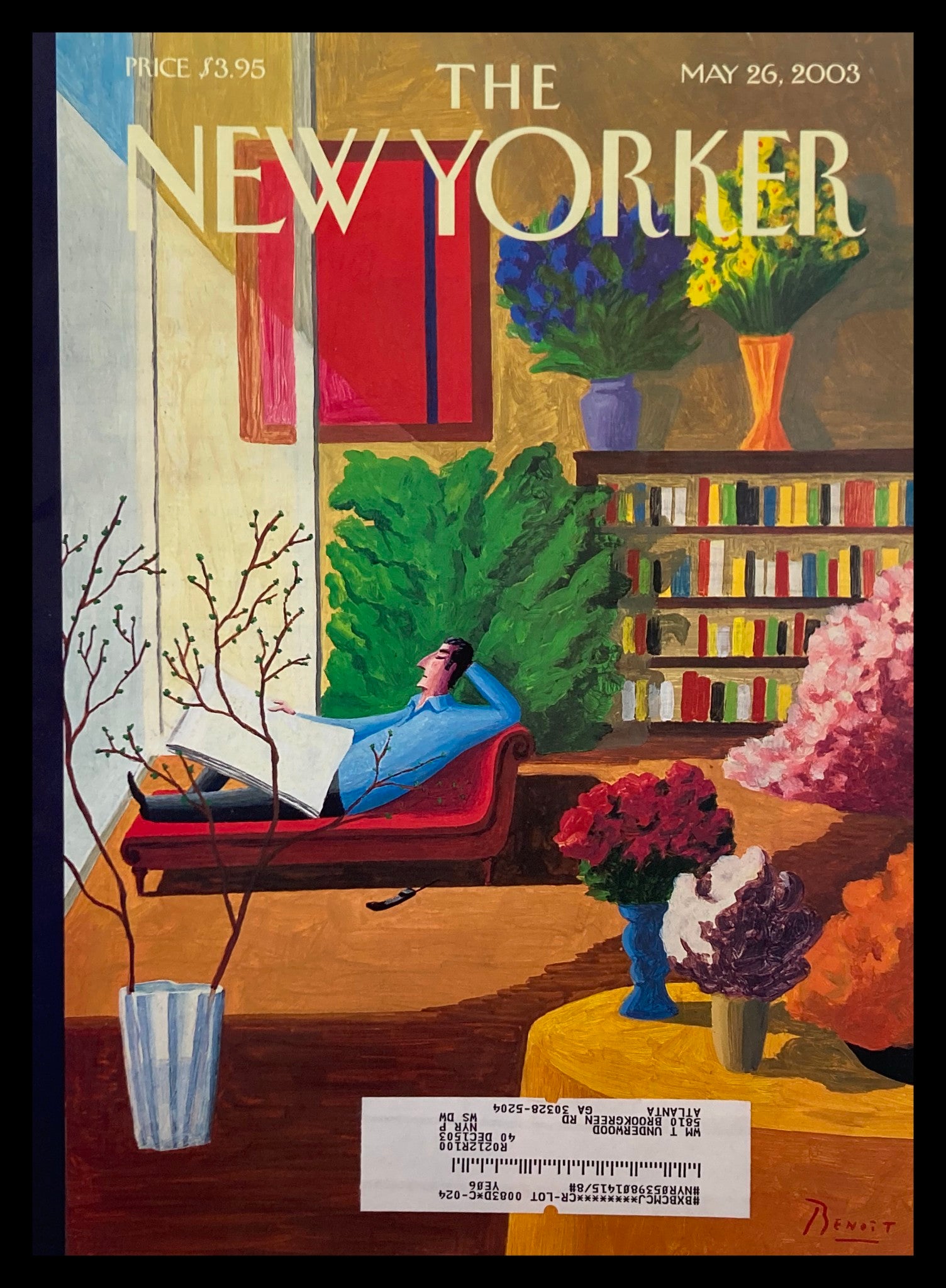 COVER ONLY The New Yorker May 26 2003 Sunroom by Benoit van Innis