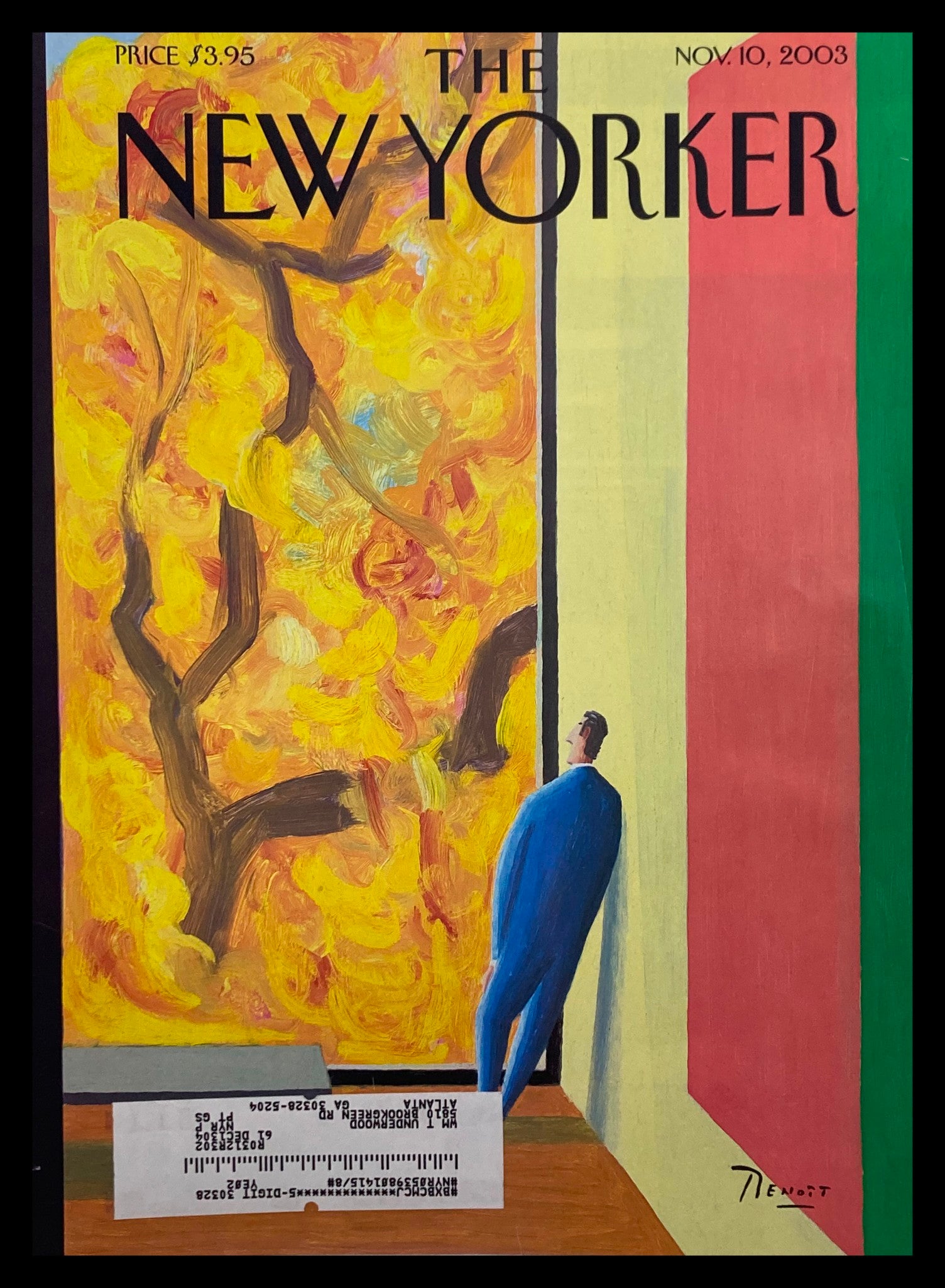 COVER ONLY The New Yorker November 10 2003 A Pretty Picture by Benoit van Innis