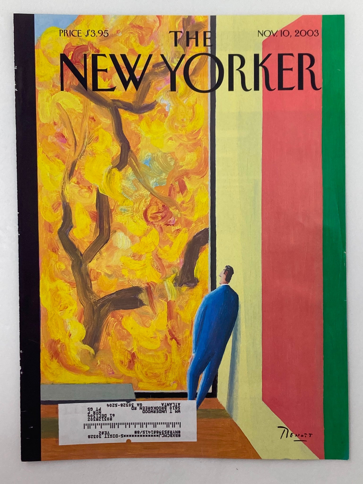 COVER ONLY The New Yorker November 10 2003 A Pretty Picture by Benoit van Innis