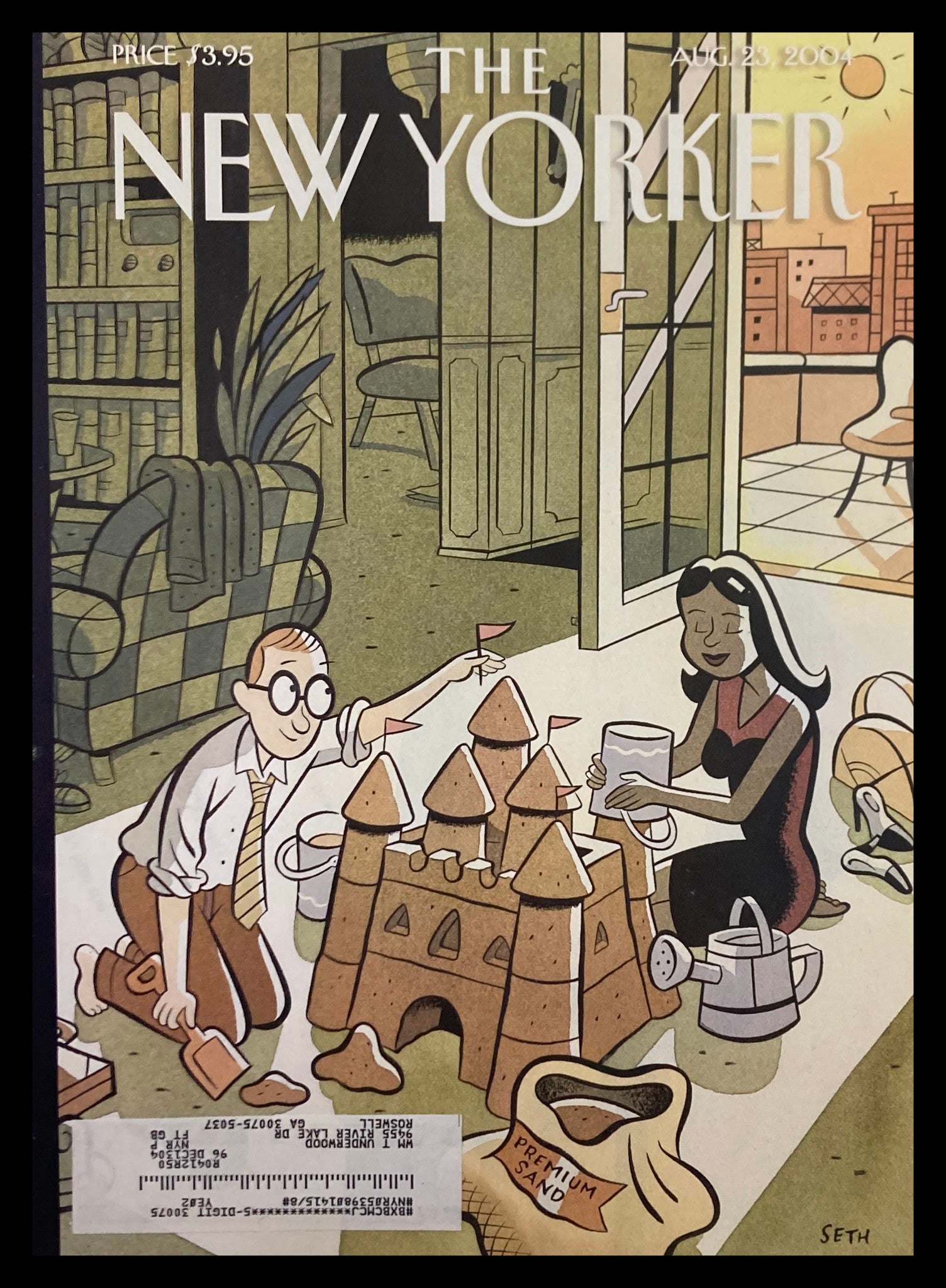 COVER ONLY The New Yorker August 23 2004 Dream Vacation by Seth