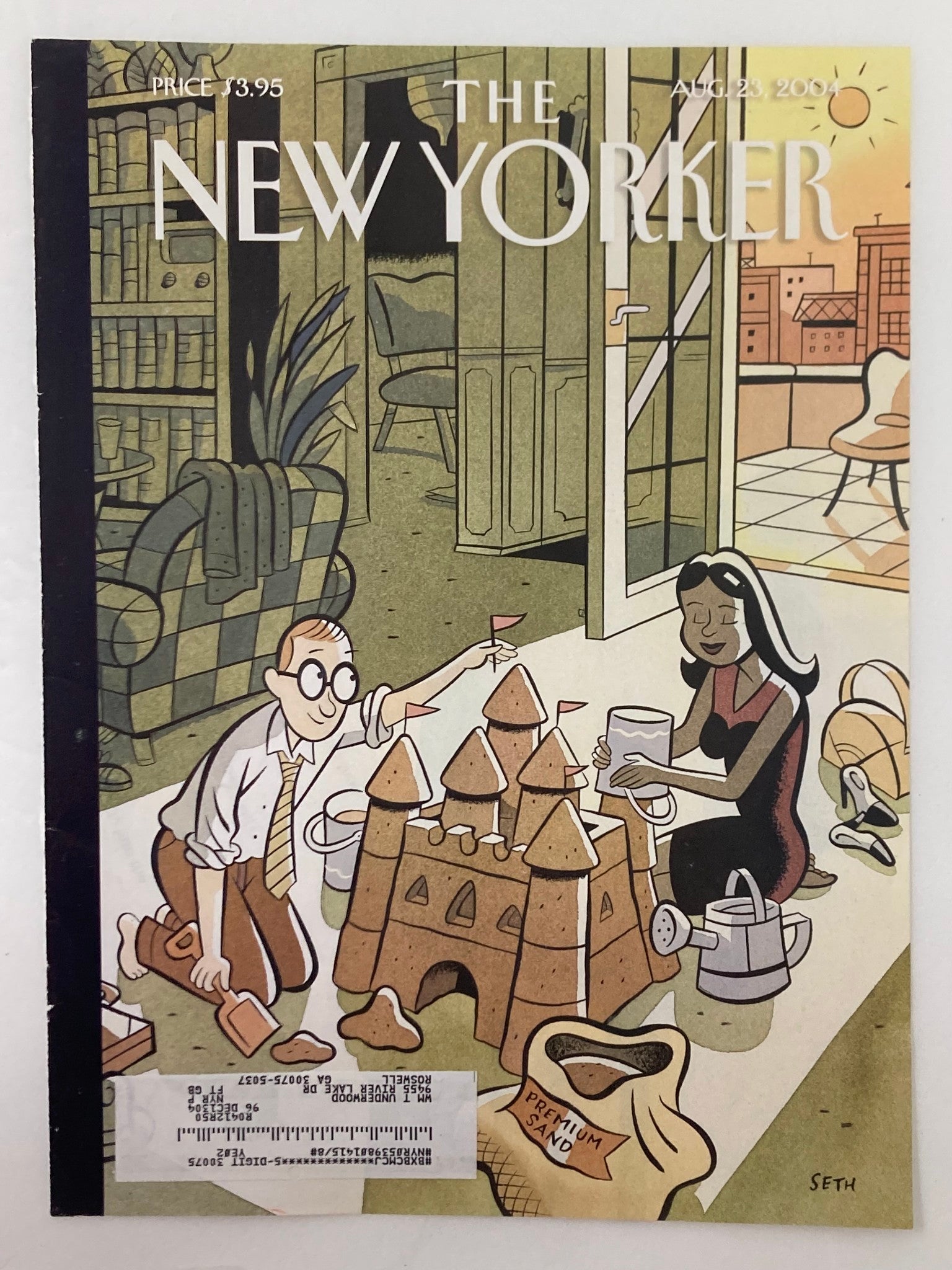 COVER ONLY The New Yorker August 23 2004 Dream Vacation by Seth