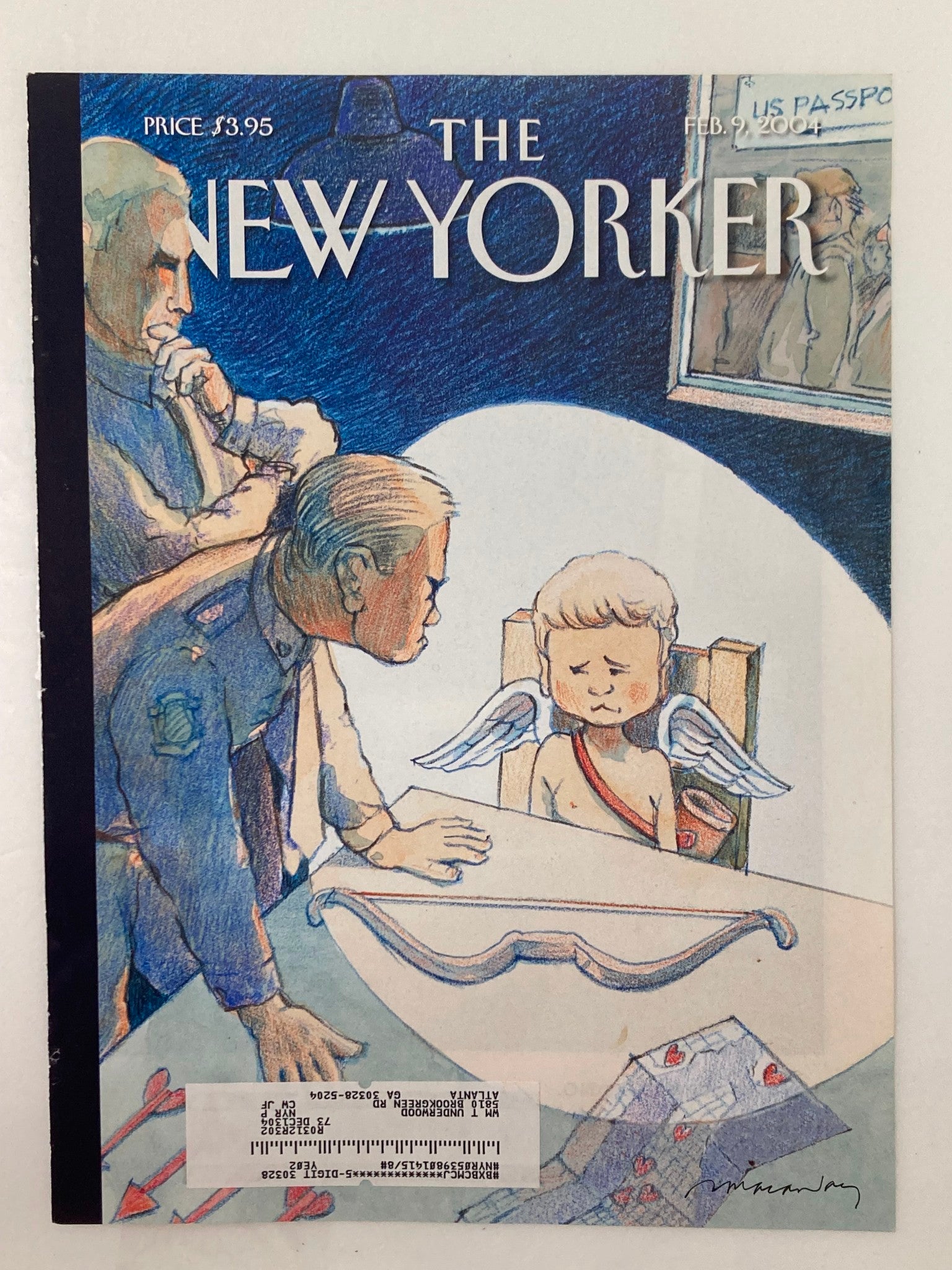 COVER ONLY The New Yorker February 9 2004 Code Red by David McCauley