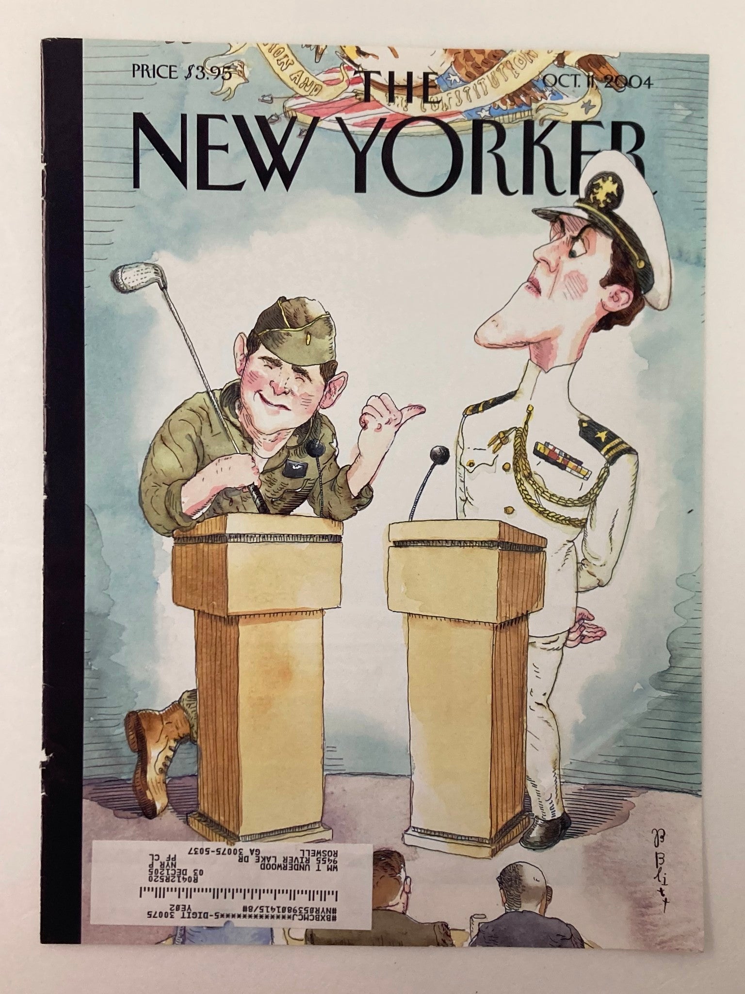 COVER ONLY The New Yorker October 11 2004 Stage Beauty Barry Blitt