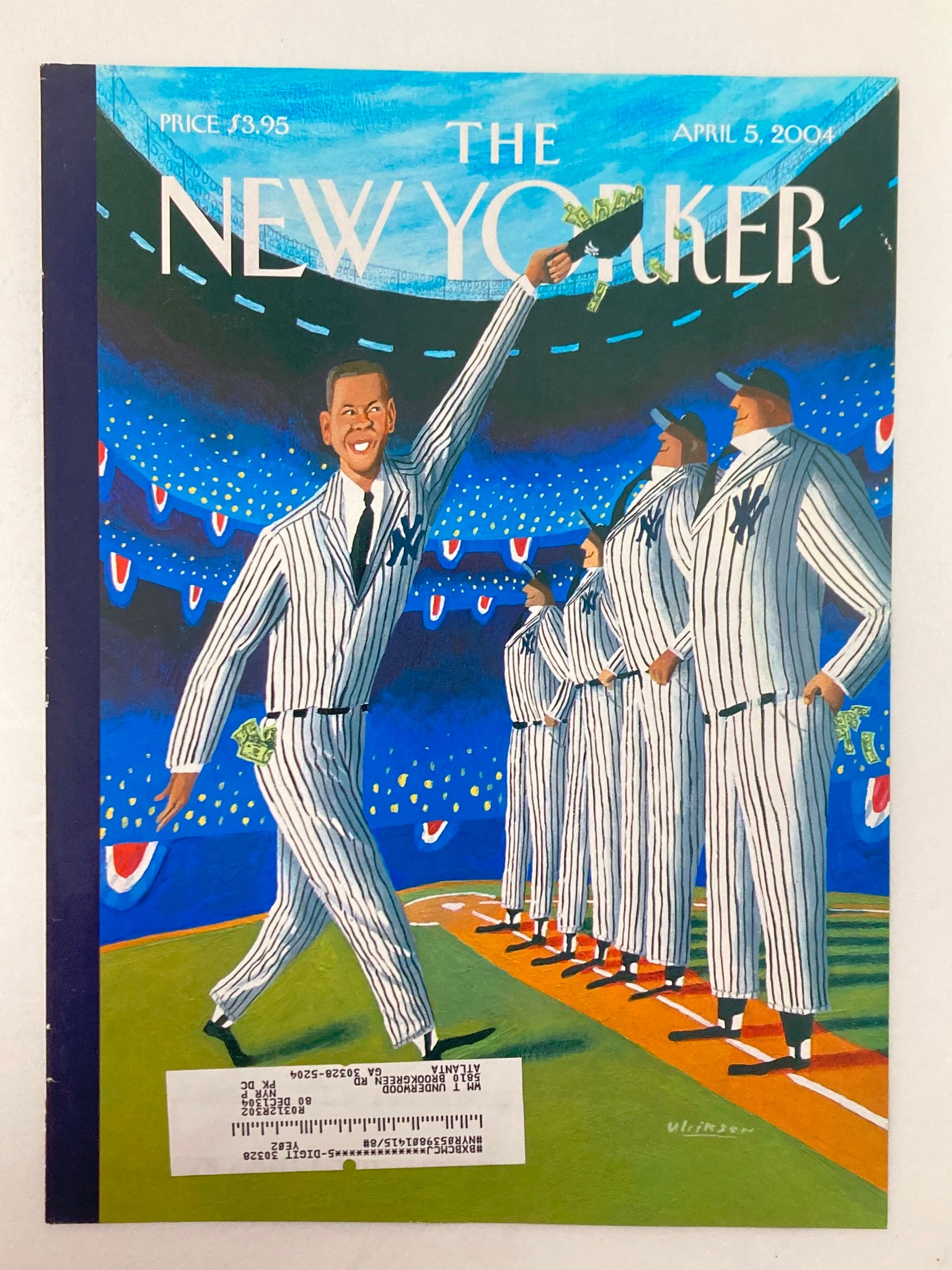 COVER ONLY The New Yorker April 5 2004 Stars & Stripes Forever by Mark Ulriksen