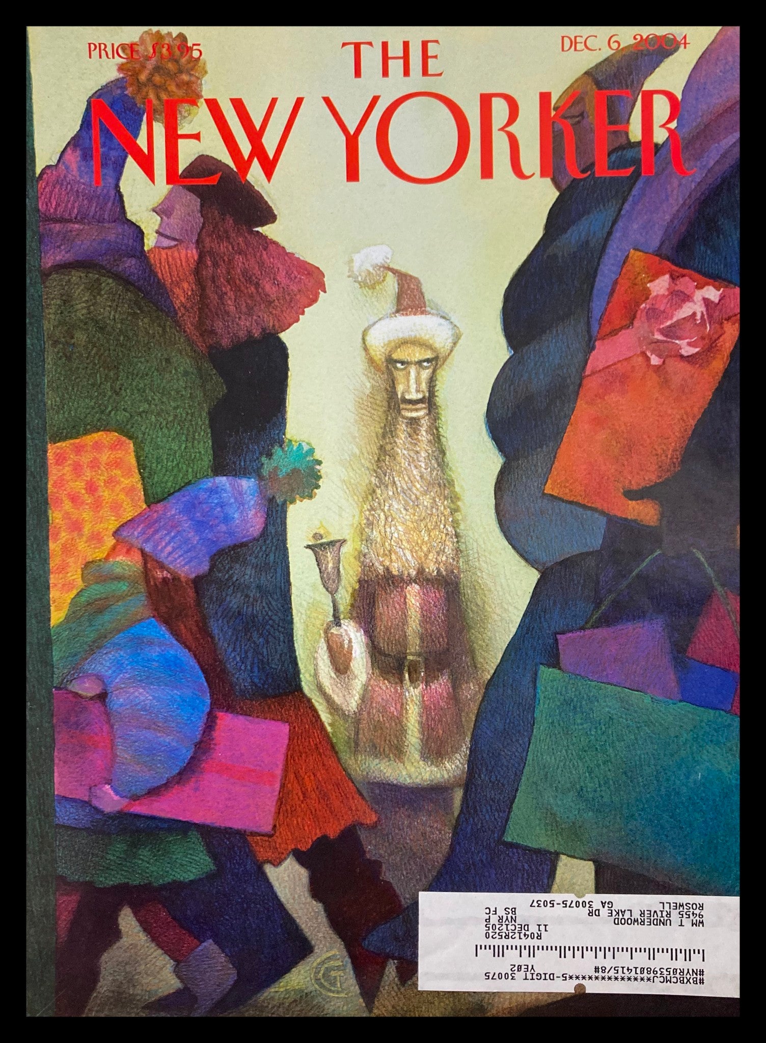 COVER ONLY The New Yorker December 6 2004 Osama Bin Laden by Carter Goodrich