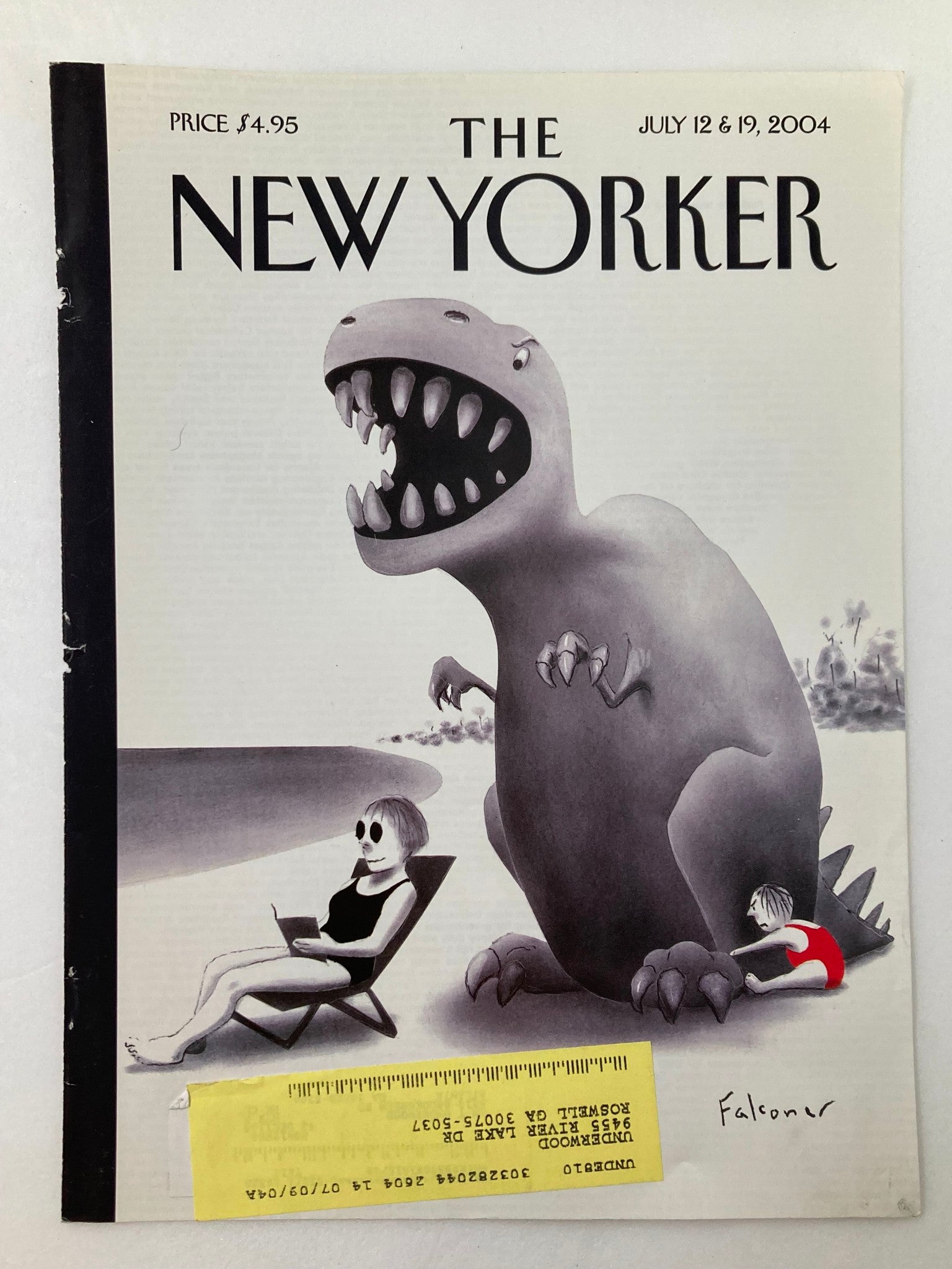 COVER ONLY The New Yorker July 12 2004 Life's A Beach by Ian Falconer