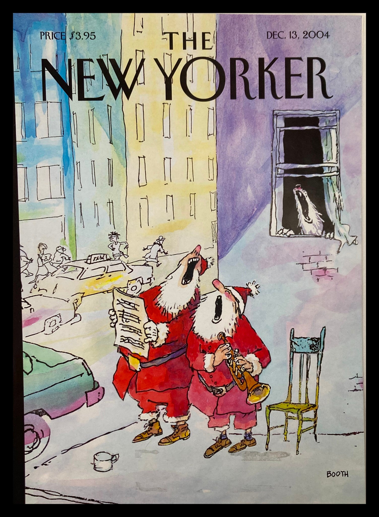 COVER ONLY The New Yorker December 13 2004 Holiday Howls by George Booth