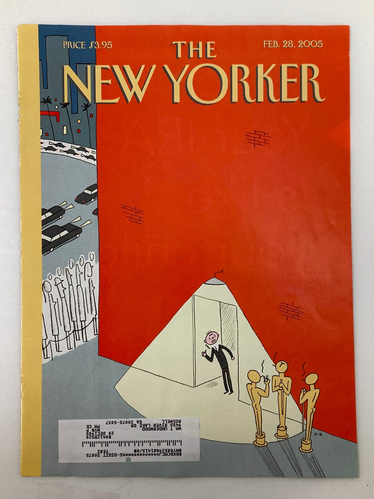 COVER ONLY The New Yorker February 28 2005 Backstage at Oscars by Philippe Roul