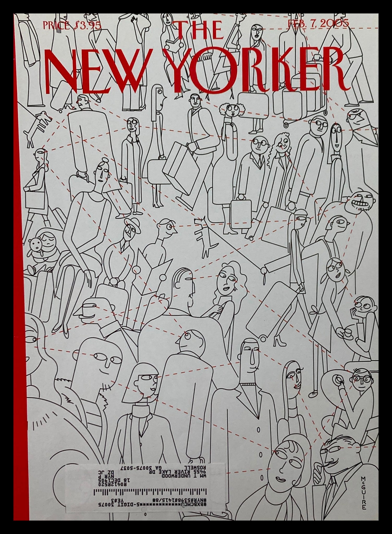 COVER ONLY The New Yorker February 7 2005 Cupid's Arrow by Richard McGuire