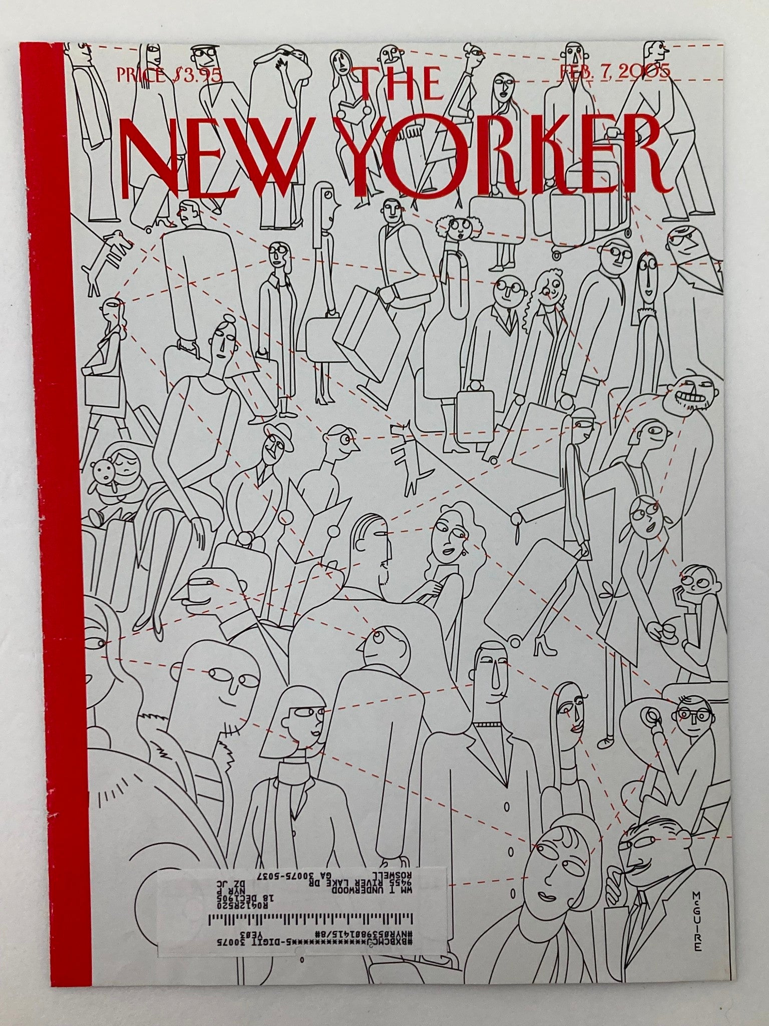 COVER ONLY The New Yorker February 7 2005 Cupid's Arrow by Richard McGuire