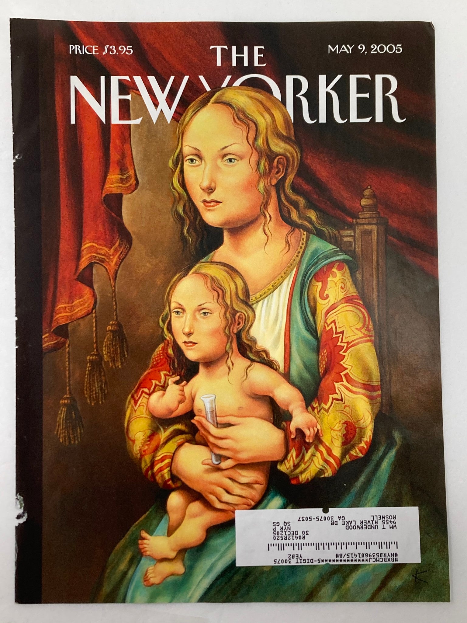 COVER ONLY The New Yorker May 9 2005 Like Mother, Like Daughter by Anita Kunz