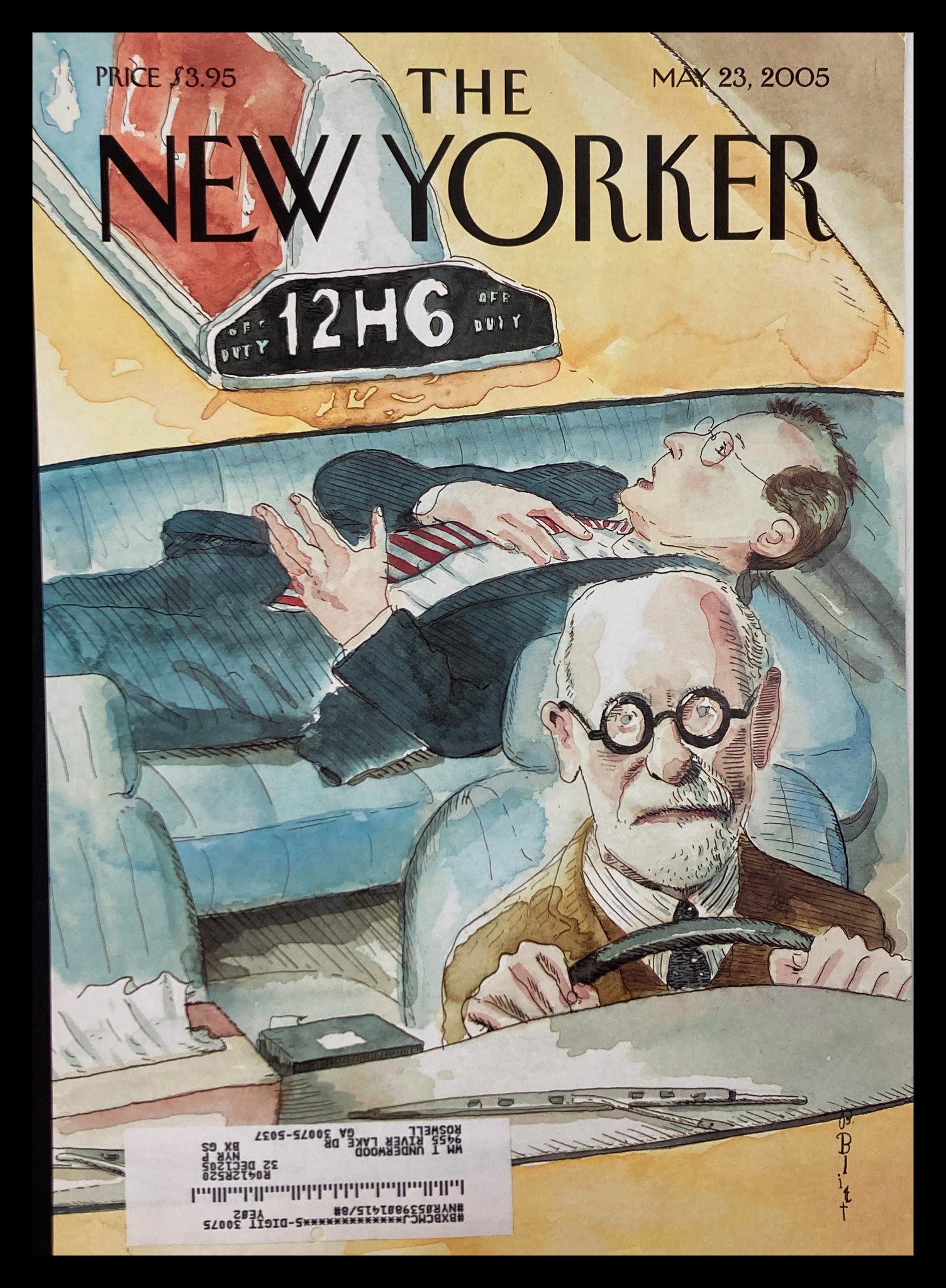 COVER ONLY The New Yorker May 23 2005 The Meter is Running by Barry Blitt