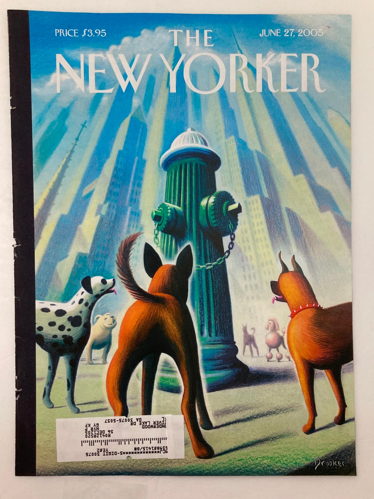 COVER ONLY The New Yorker June 27 2005 The Marijuana Decision by Eric Drooker