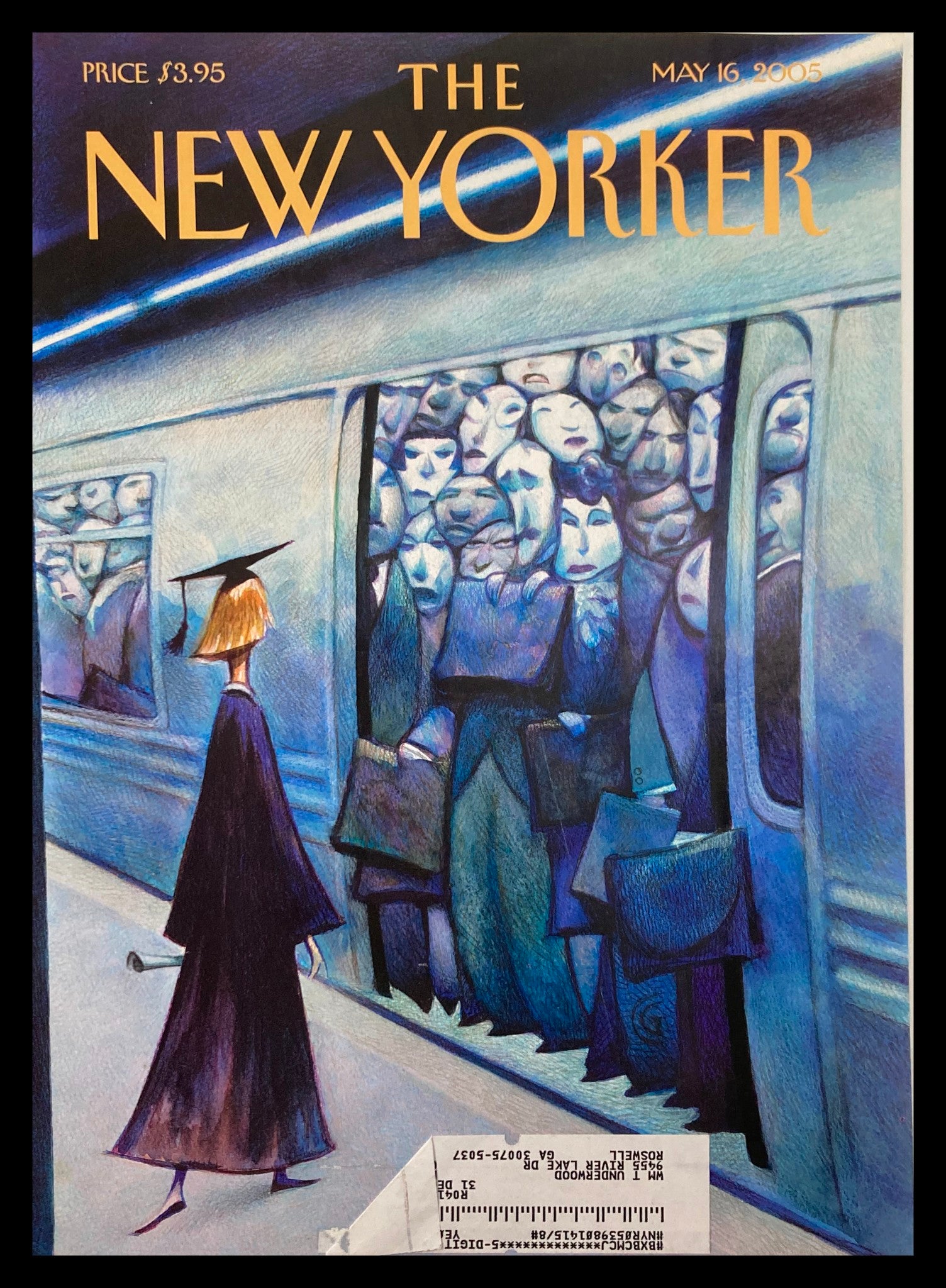 COVER ONLY The New Yorker May 16 2005 On Her Way by Carter Goodrich