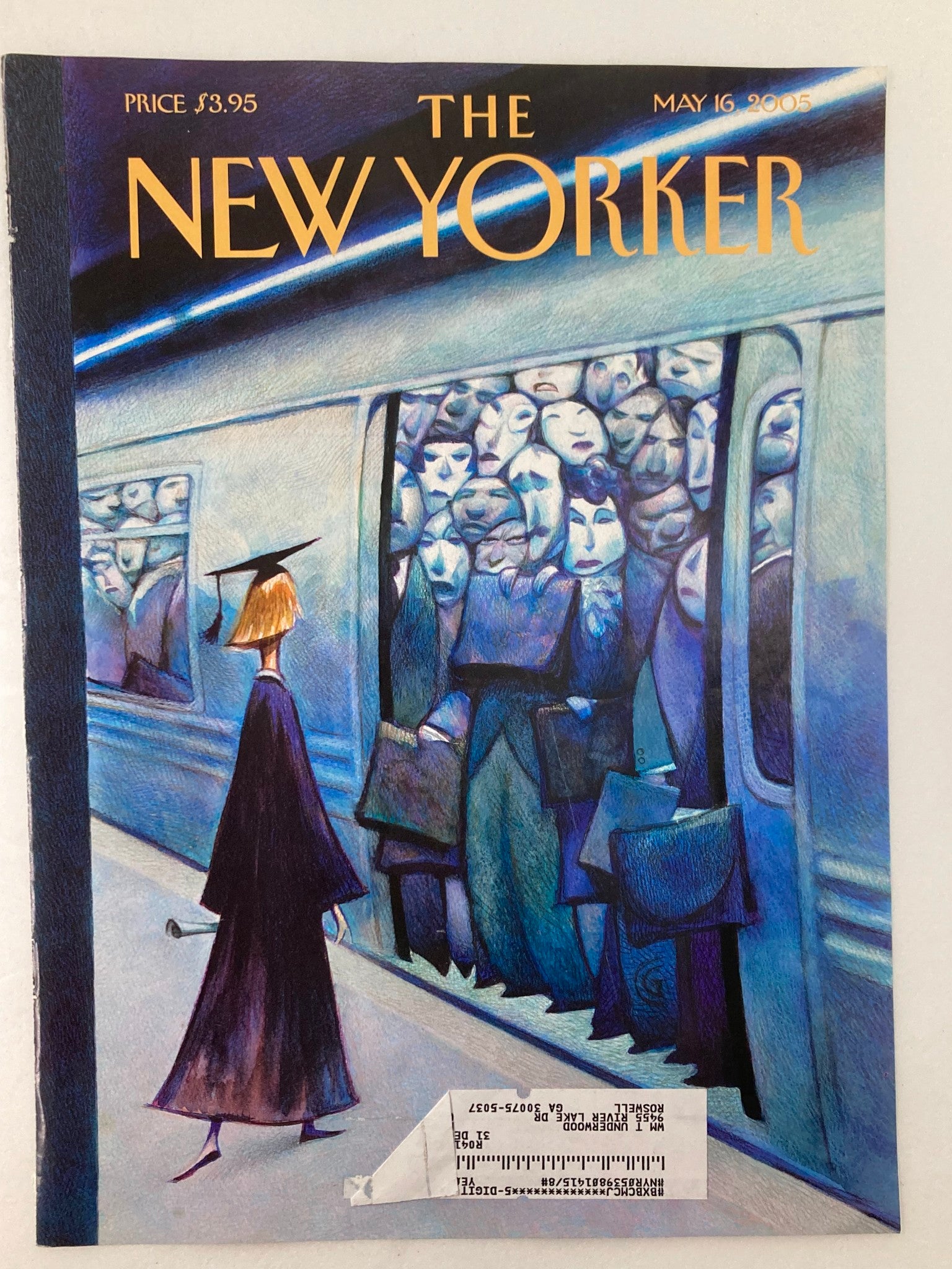 COVER ONLY The New Yorker May 16 2005 On Her Way by Carter Goodrich