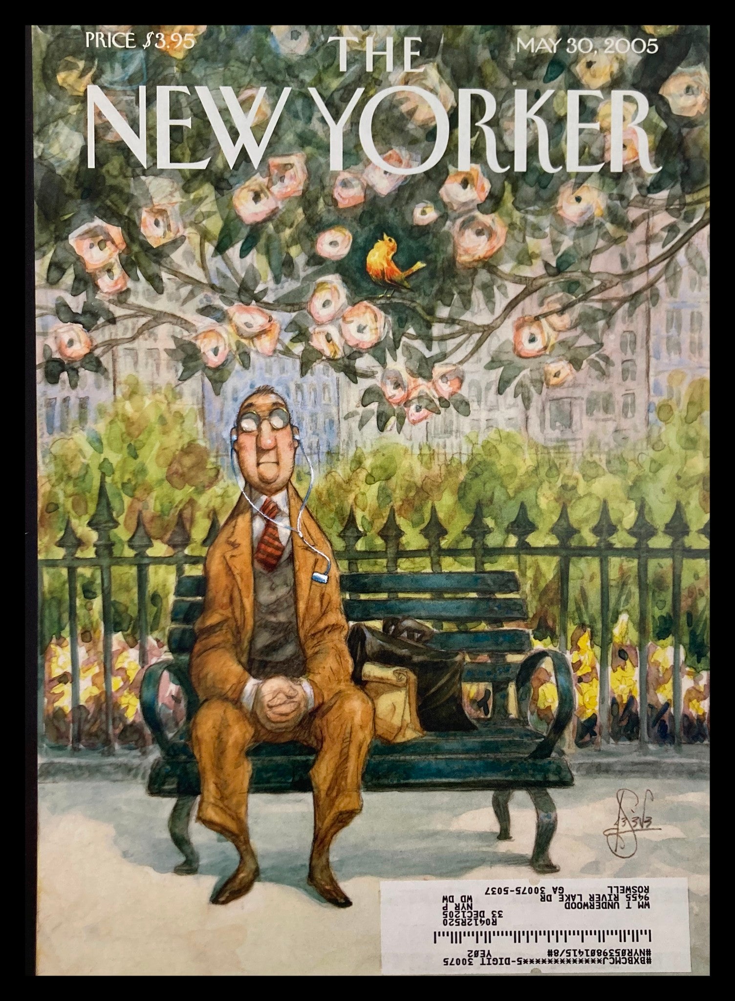 COVER ONLY The New Yorker May 30 2005 The Song of Spring by Peter de Seve