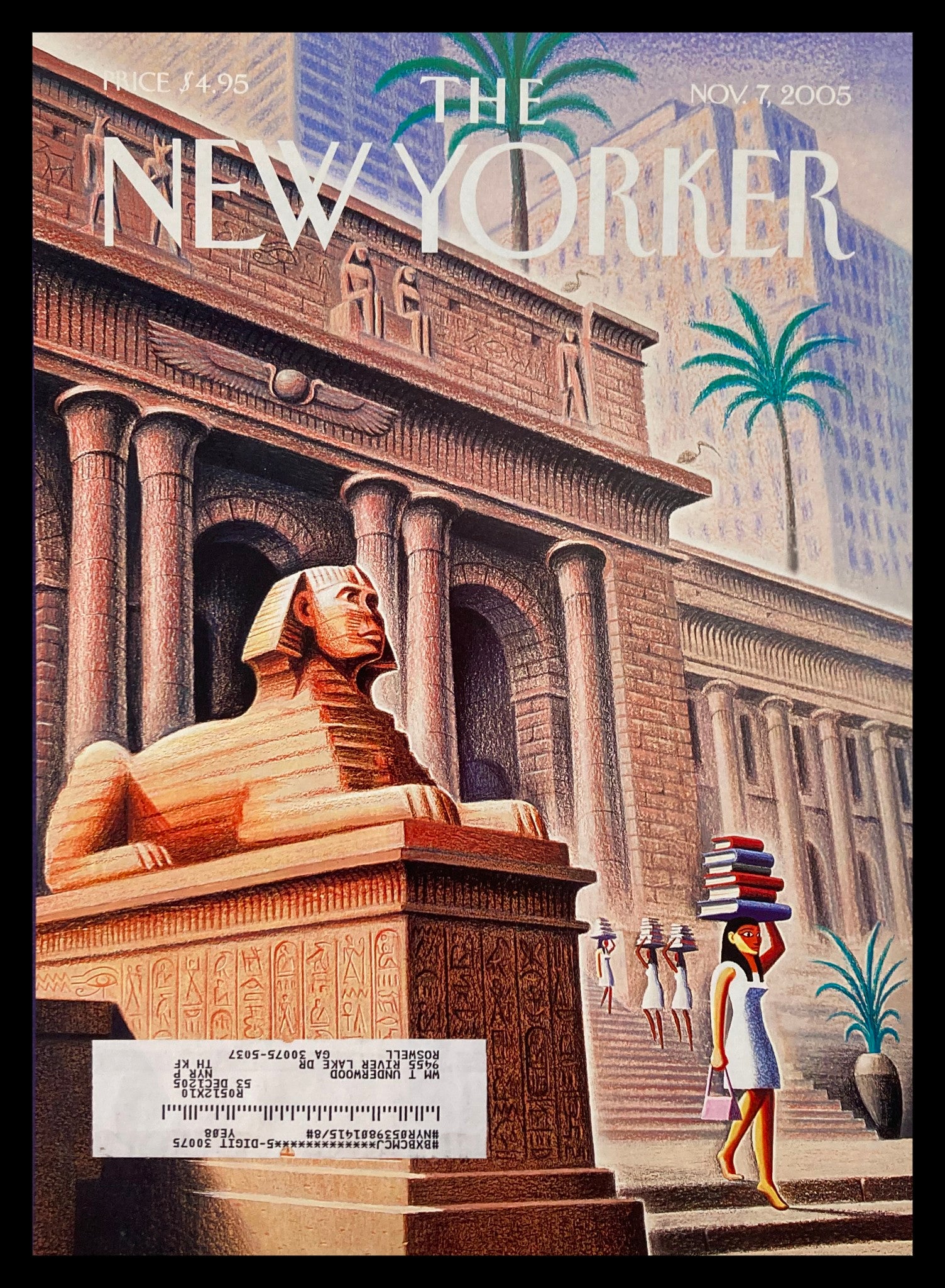 COVER ONLY The New Yorker November 7 2005 Textbook Economics by Eric Drooker