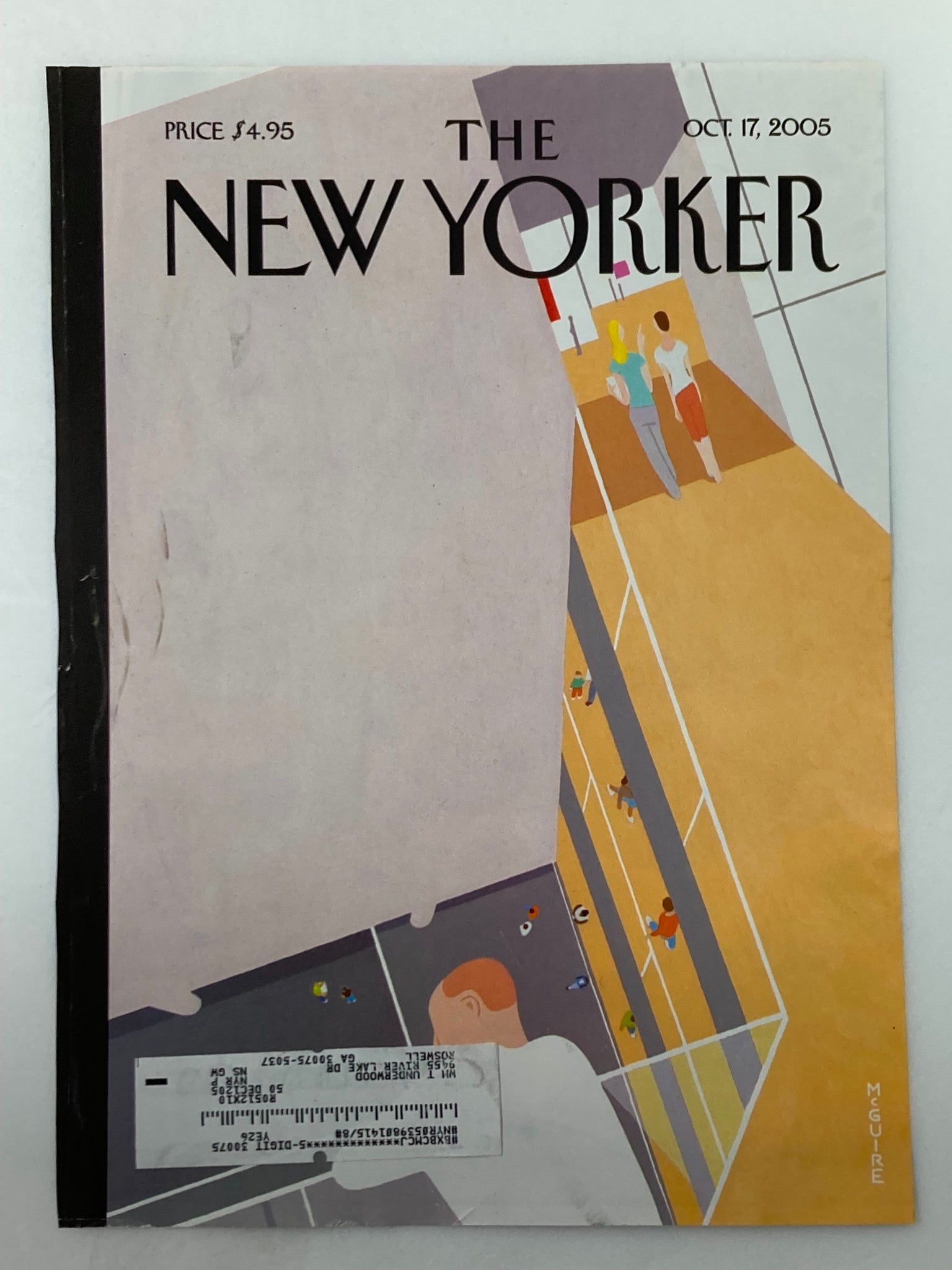 COVER ONLY The New Yorker October 17 2005 Harriet Miers Trail by Richard McGuire