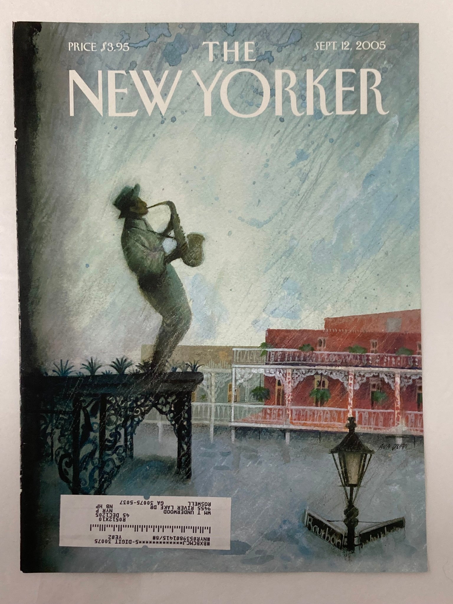 COVER ONLY The New Yorker September 12 2005 Requiem by Ana Juan