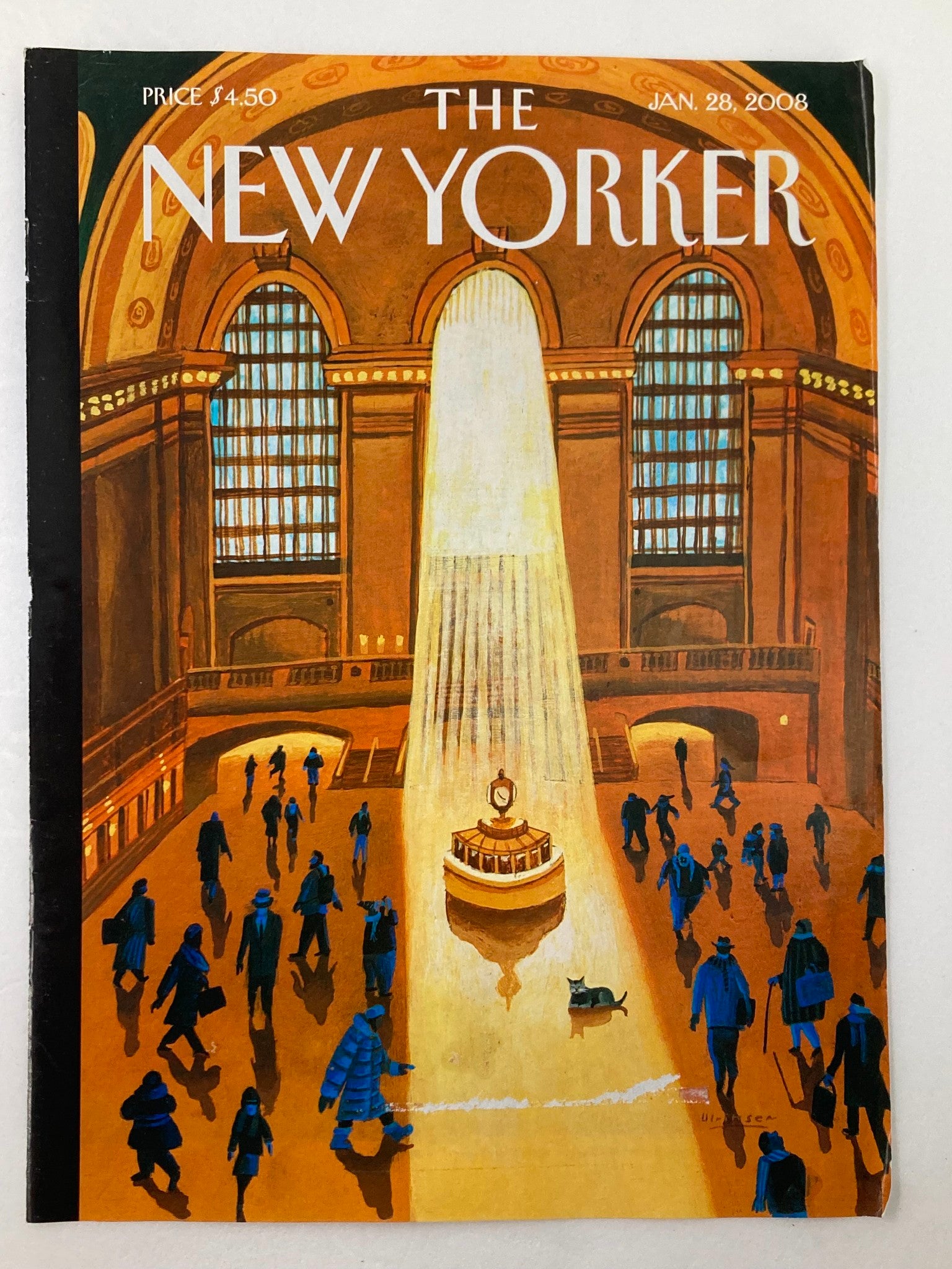 COVER ONLY The New Yorker January 28 2008 Central Station People by Ulriksen