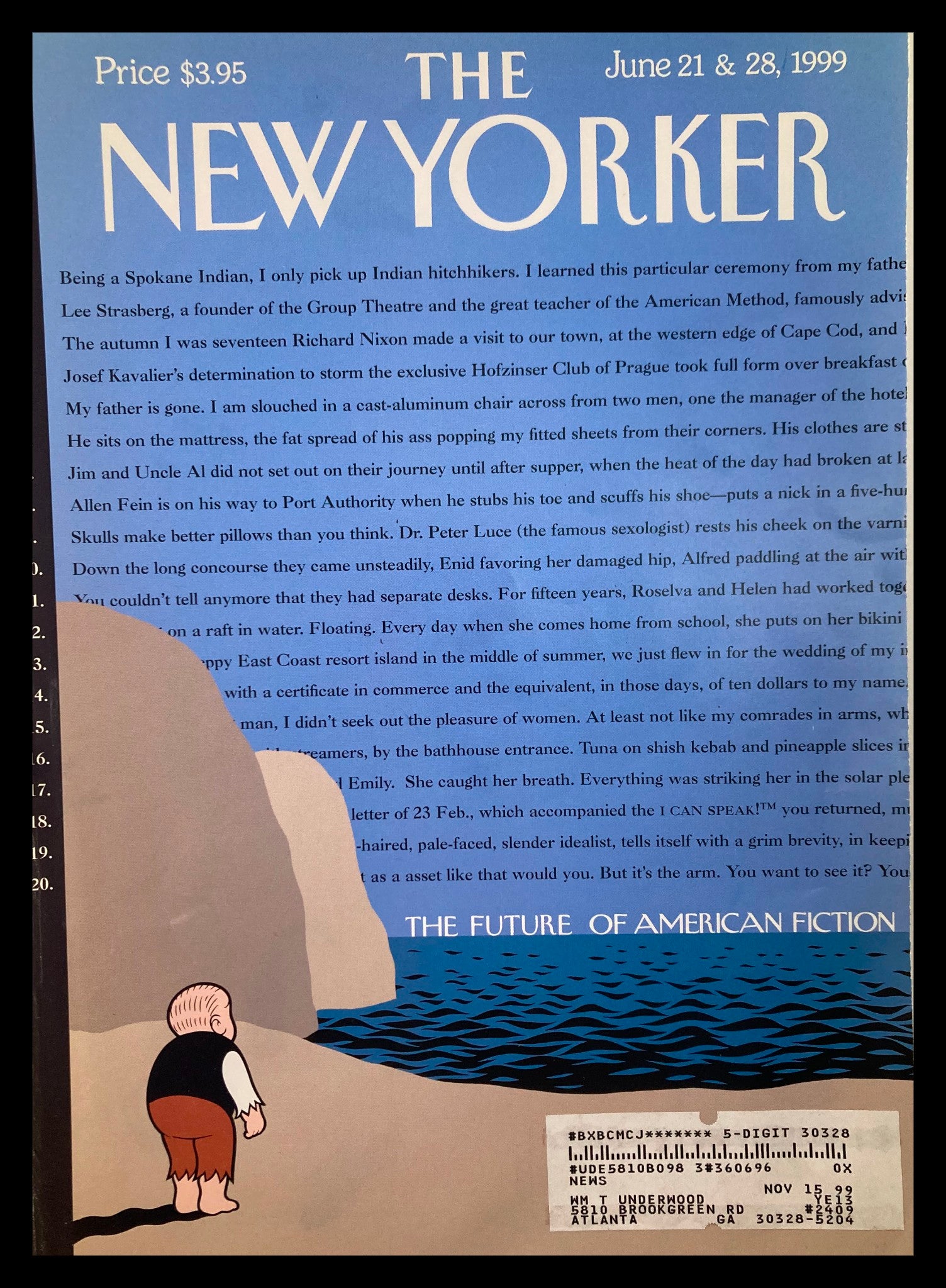 COVER ONLY The New Yorker June 21 1999 The Future of American Fiction