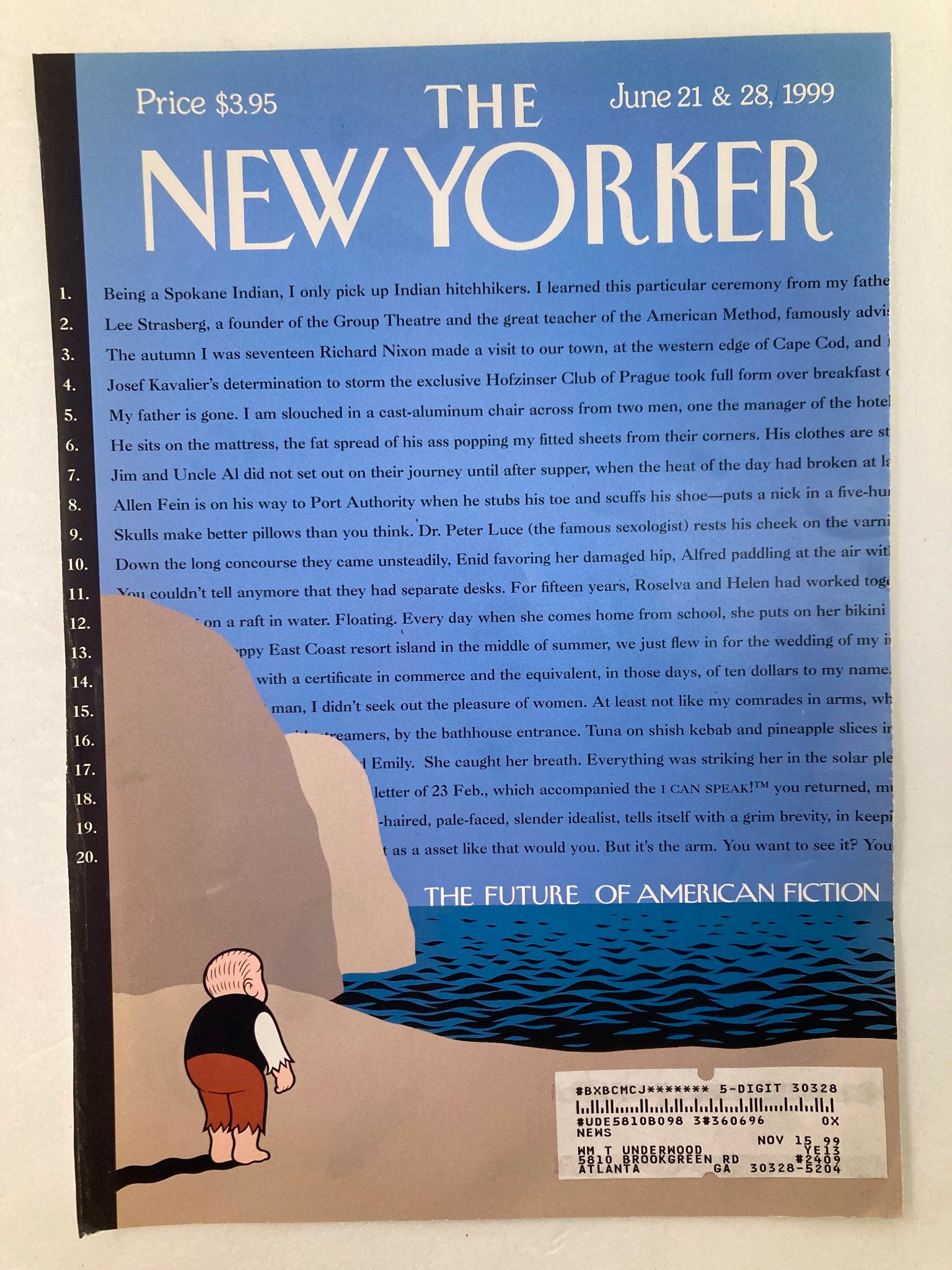 COVER ONLY The New Yorker June 21 1999 The Future of American Fiction