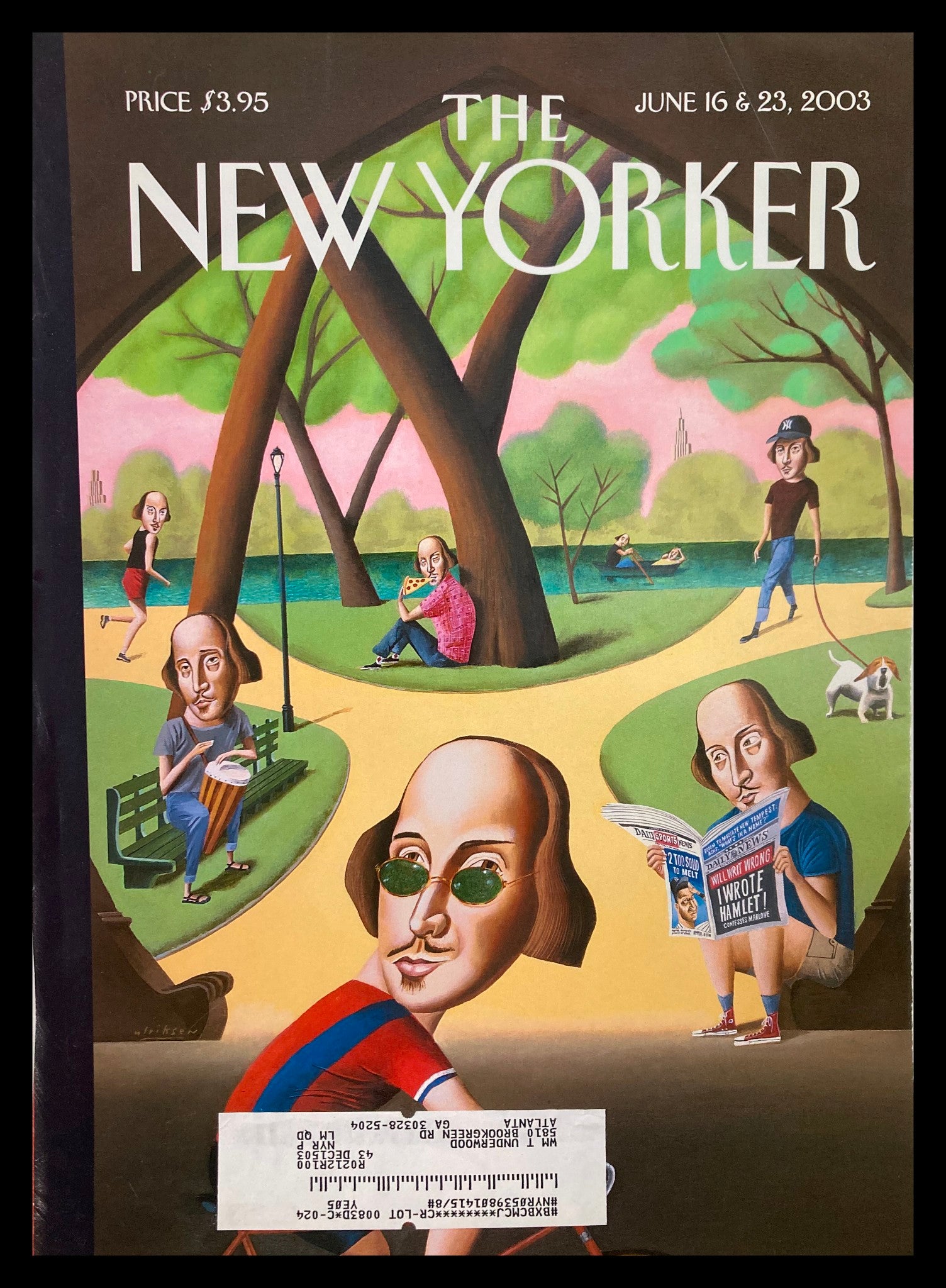 COVER ONLY The New Yorker June 16 2003 Our Perfect Summer by Mark Ulriksen