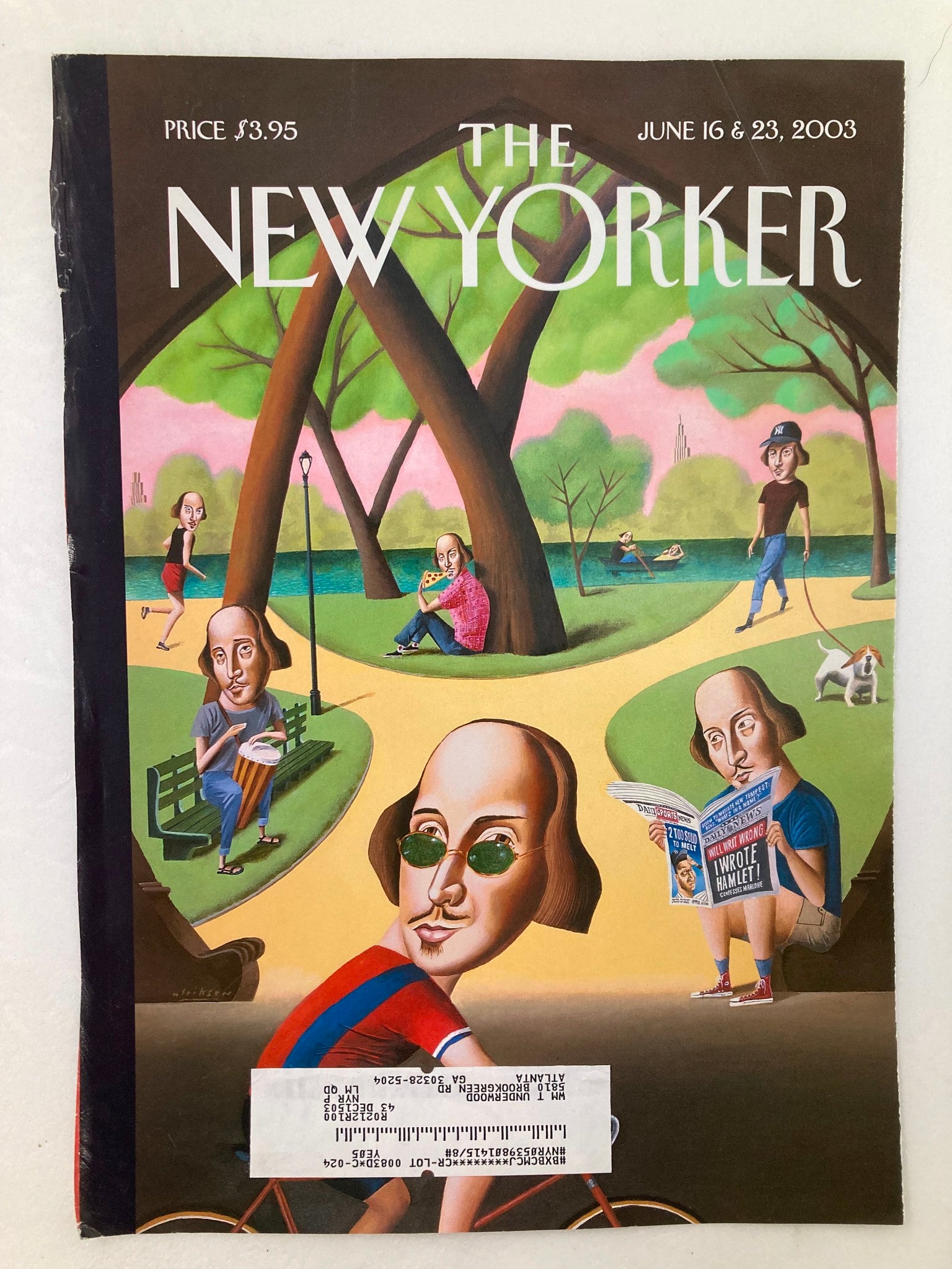 COVER ONLY The New Yorker June 16 2003 Our Perfect Summer by Mark Ulriksen