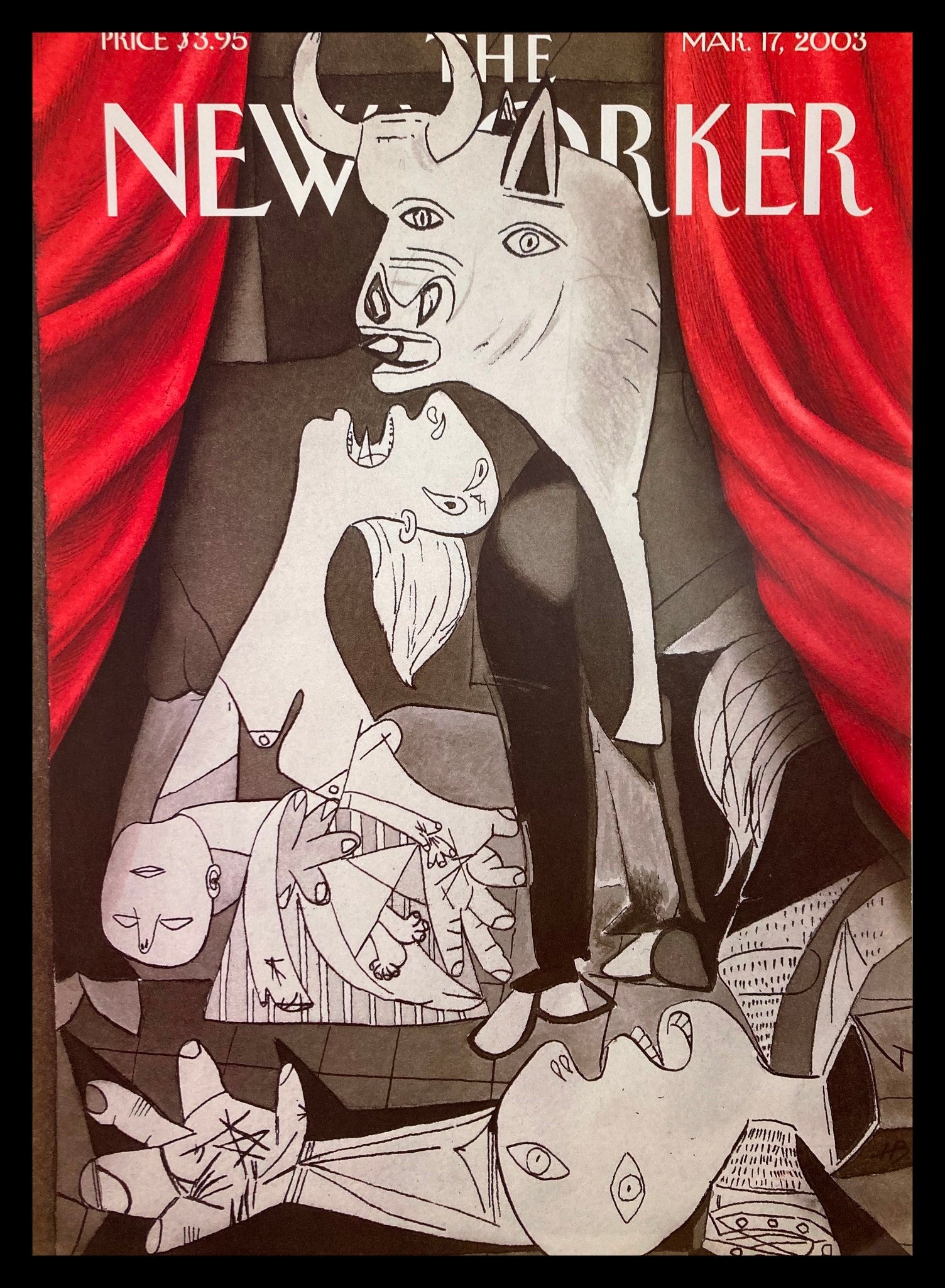 COVER ONLY The New Yorker March 17 2003 Setting the Stage by Harry Bliss