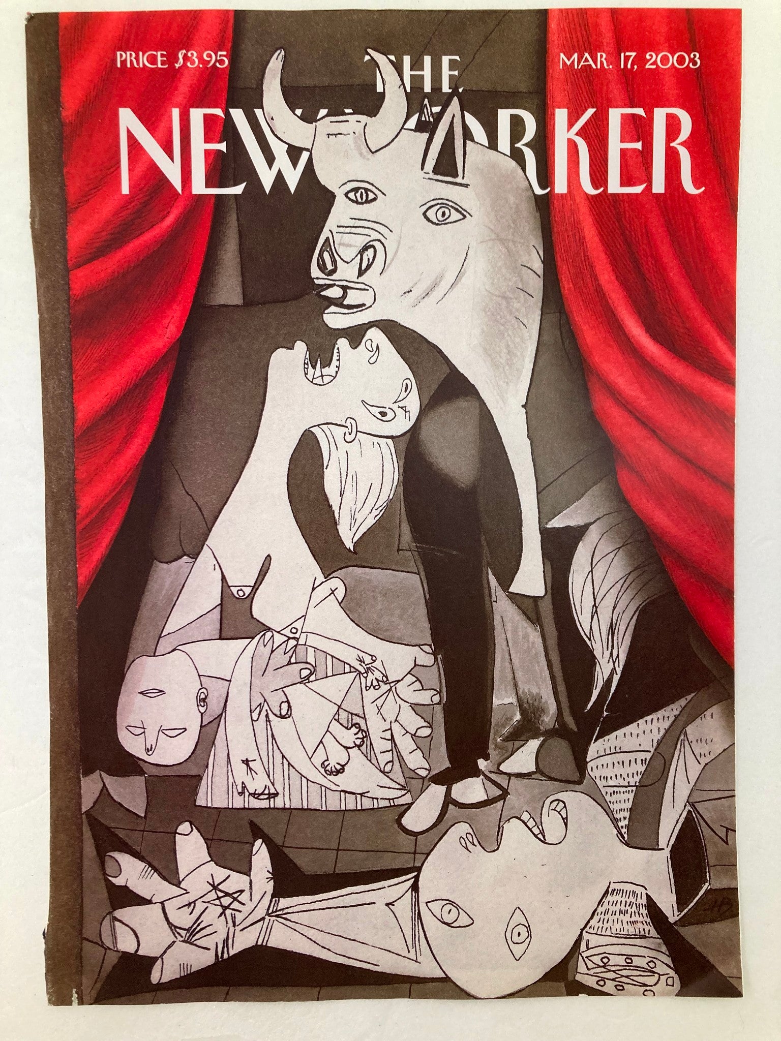 COVER ONLY The New Yorker March 17 2003 Setting the Stage by Harry Bliss